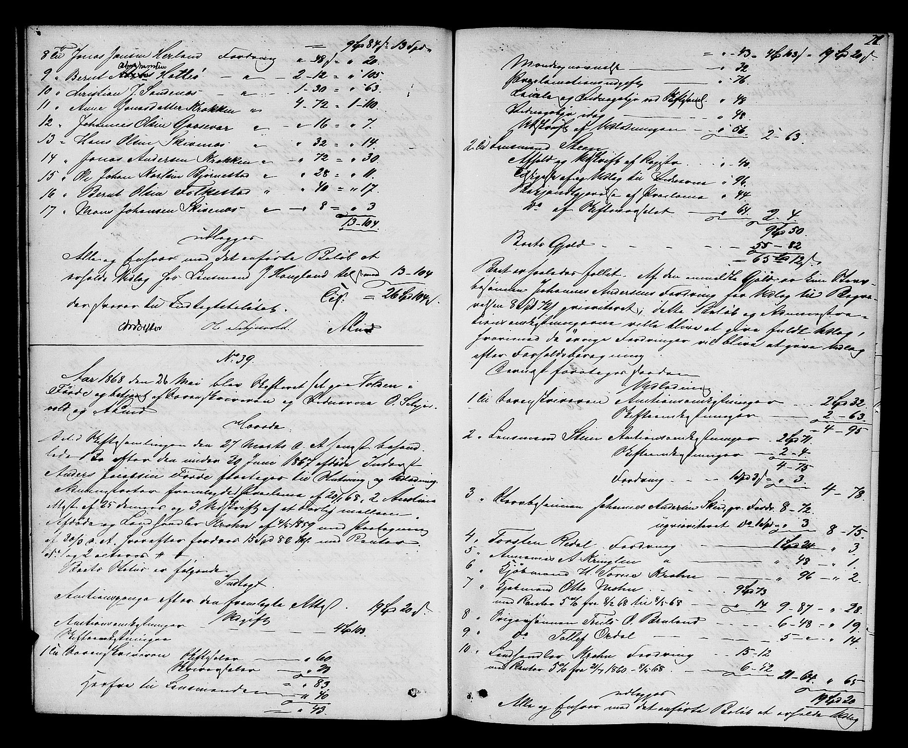Sunnfjord tingrett, AV/SAB-A-3201/1/H/Hd/L0004: Skifteutlodningsprotokoll, 1868-1874, s. 26b-27a
