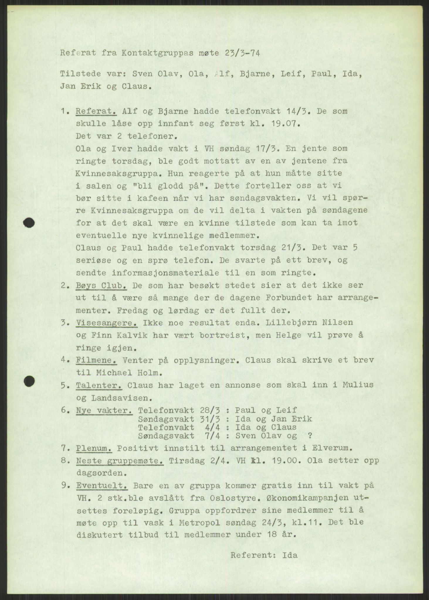 Det Norske Forbundet av 1948/Landsforeningen for Lesbisk og Homofil Frigjøring, AV/RA-PA-1216/A/Ag/L0004: Grupper, utvalg, 1974-1992, s. 661