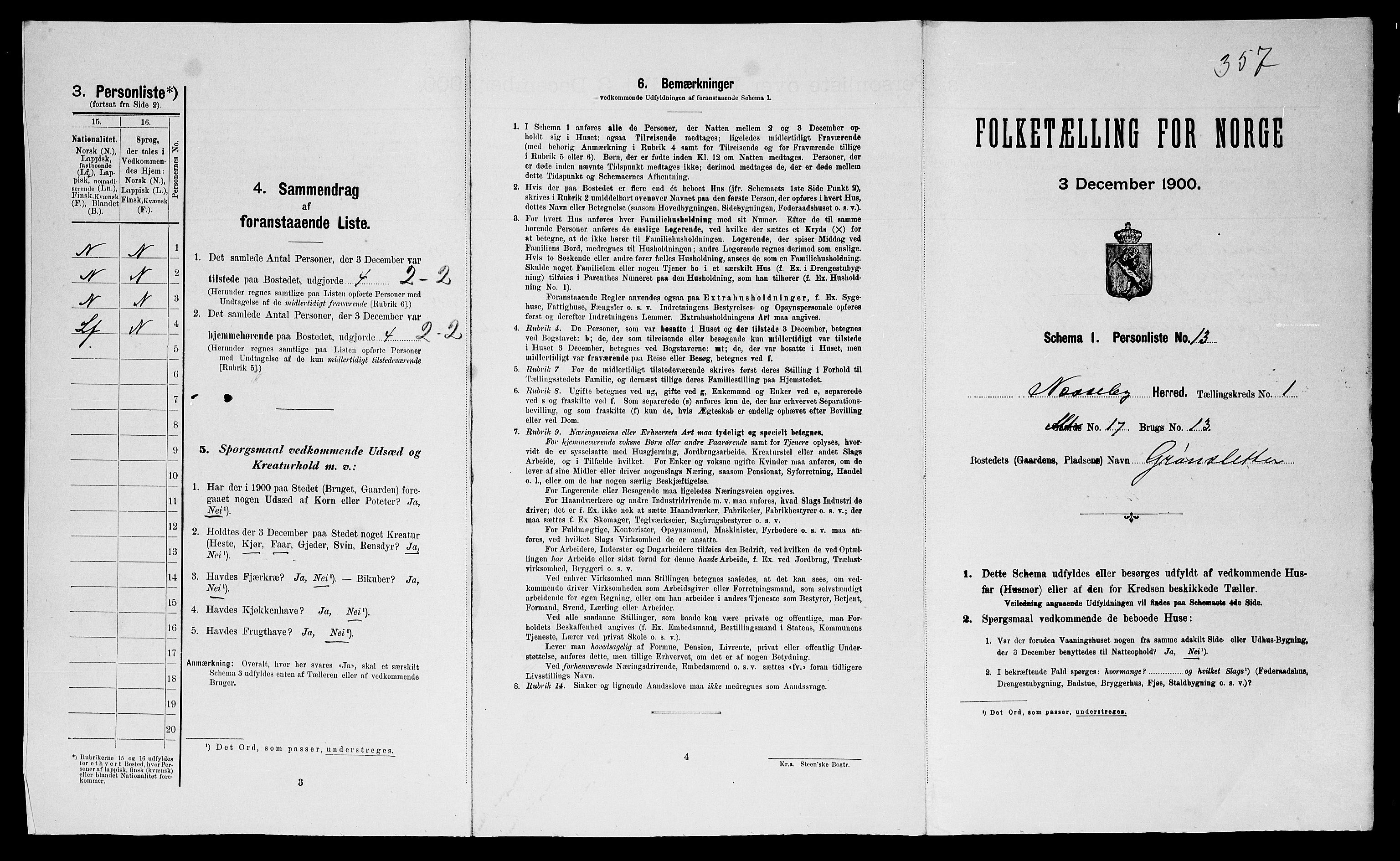 SATØ, Folketelling 1900 for 2027 Nesseby herred, 1900, s. 74