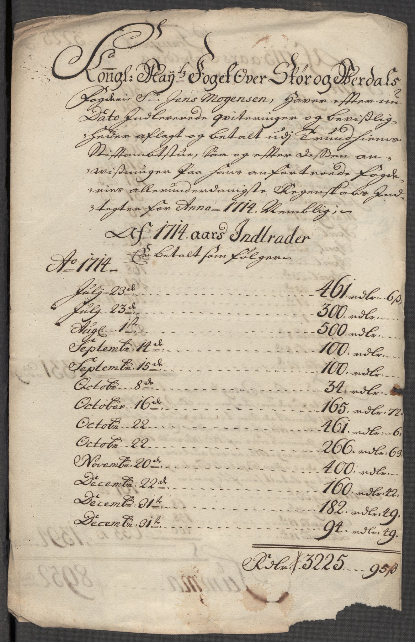 Rentekammeret inntil 1814, Reviderte regnskaper, Fogderegnskap, RA/EA-4092/R62/L4204: Fogderegnskap Stjørdal og Verdal, 1714, s. 319