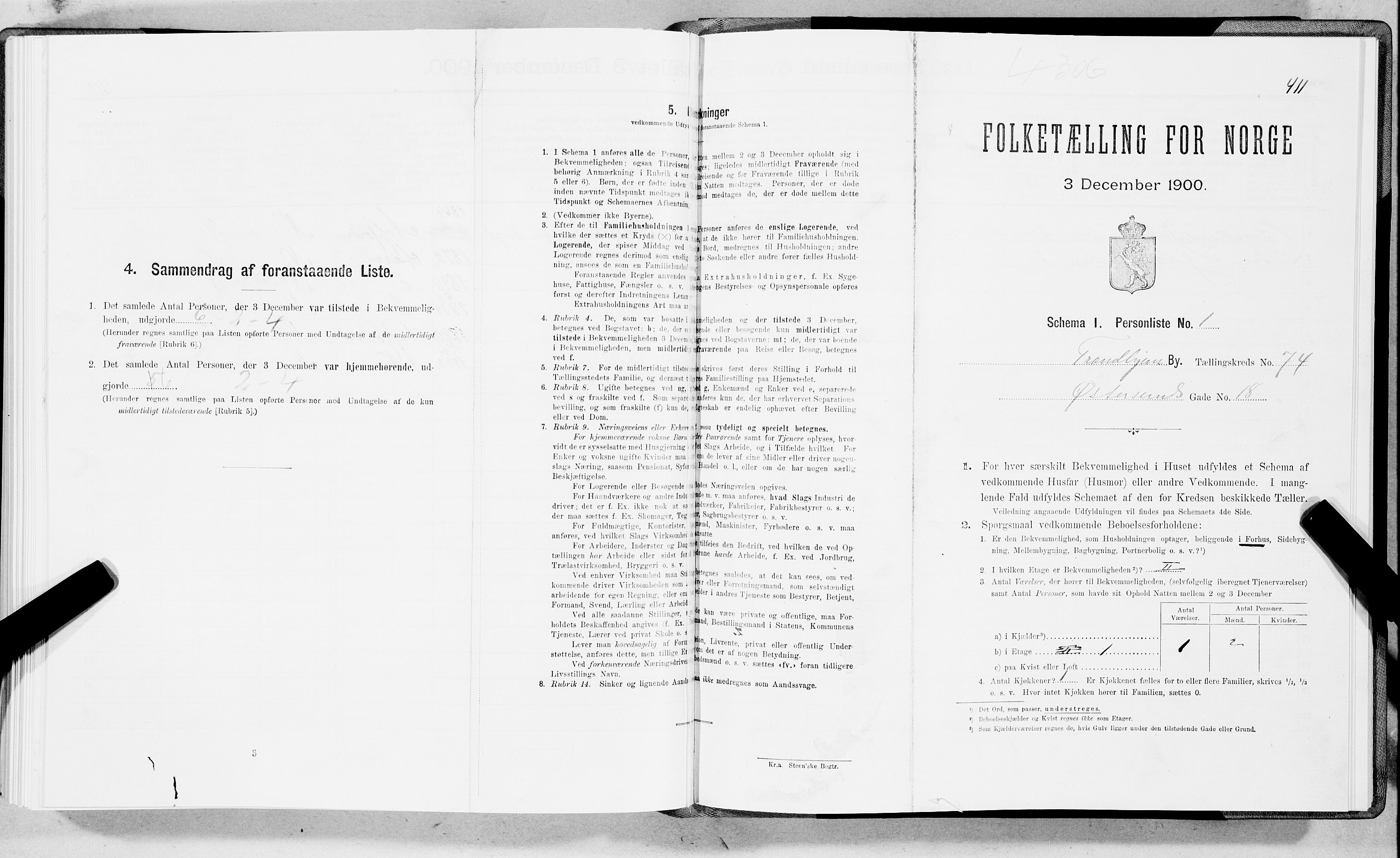 SAT, Folketelling 1900 for 1601 Trondheim kjøpstad, 1900, s. 14801