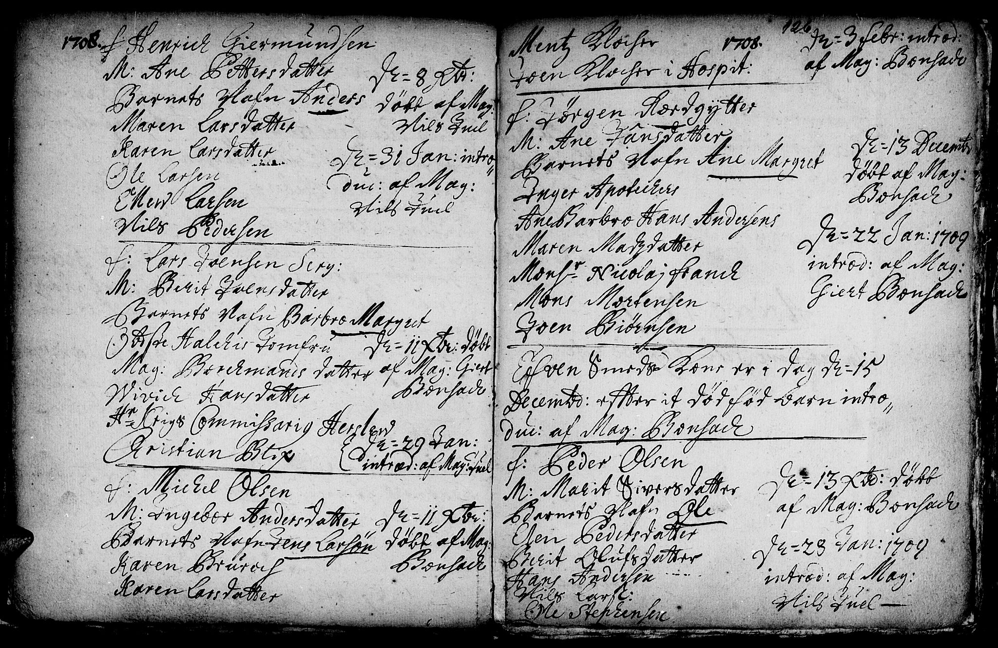 Ministerialprotokoller, klokkerbøker og fødselsregistre - Sør-Trøndelag, SAT/A-1456/601/L0034: Ministerialbok nr. 601A02, 1702-1714, s. 126