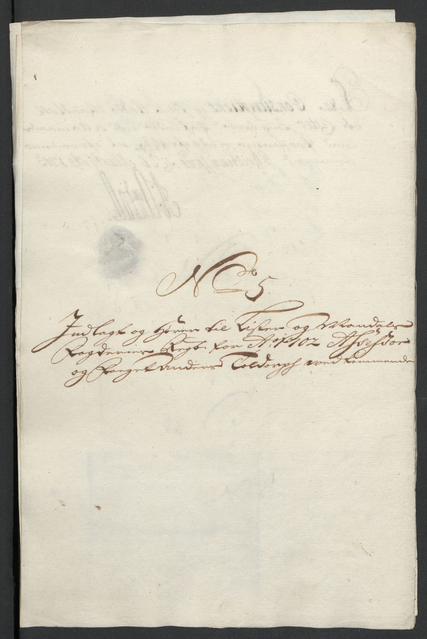 Rentekammeret inntil 1814, Reviderte regnskaper, Fogderegnskap, AV/RA-EA-4092/R43/L2549: Fogderegnskap Lista og Mandal, 1701-1702, s. 259