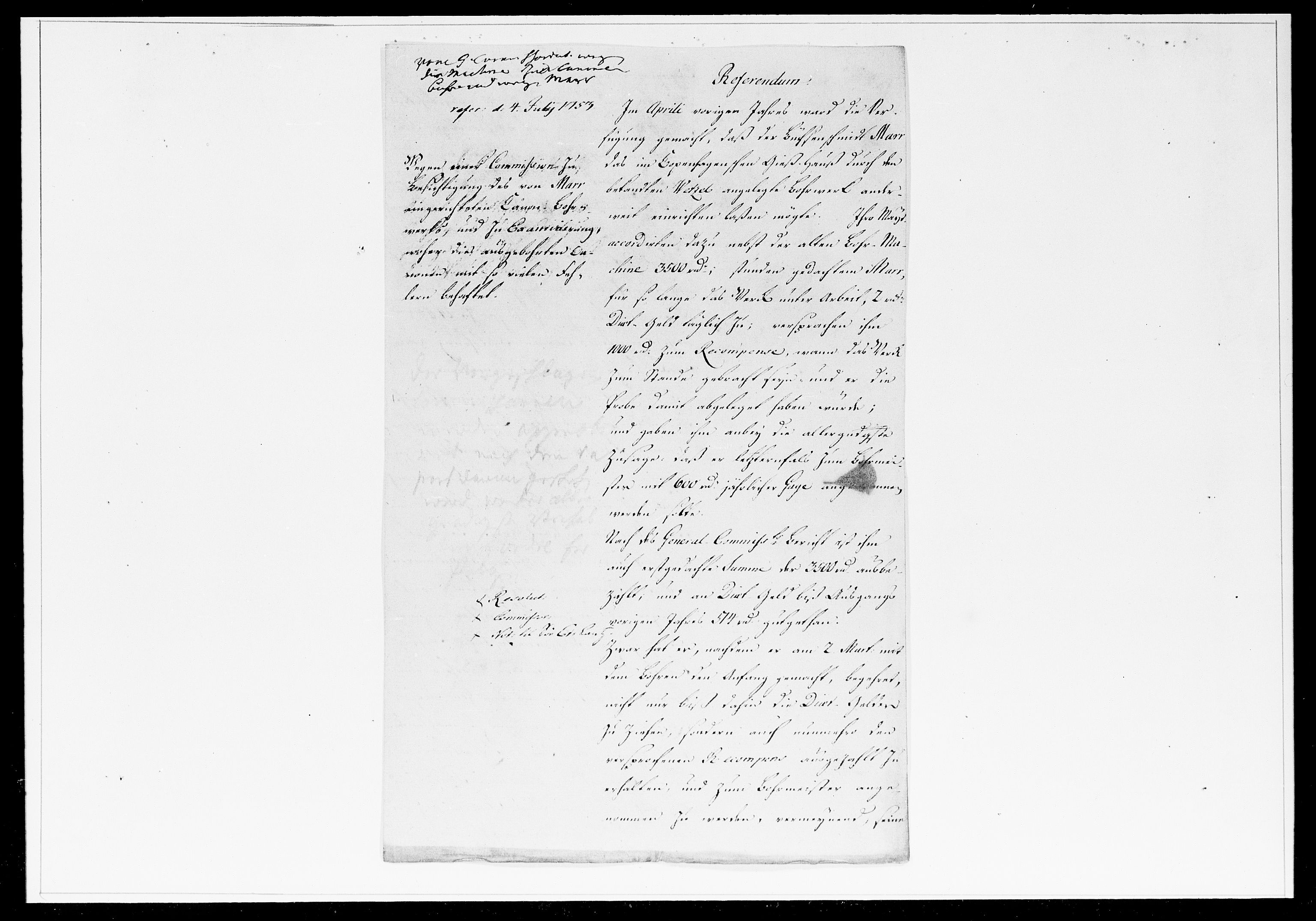 Krigskollegiet, Krigskancelliet, DRA/A-0006/-/1241-1247: Refererede sager, 1753, s. 215