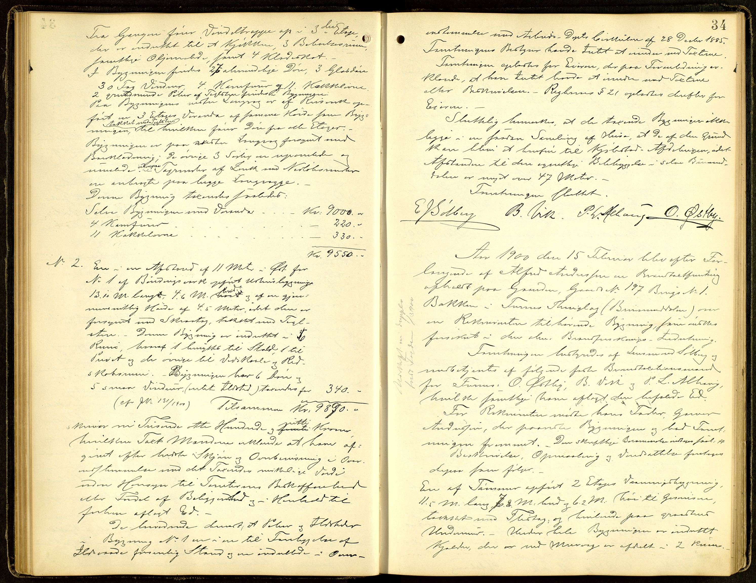 Norges Brannkasse, Furnes, AV/SAH-NBRANF-004/F/L0001: Branntakstprotokoll, 1895-1916, s. 33b-34a