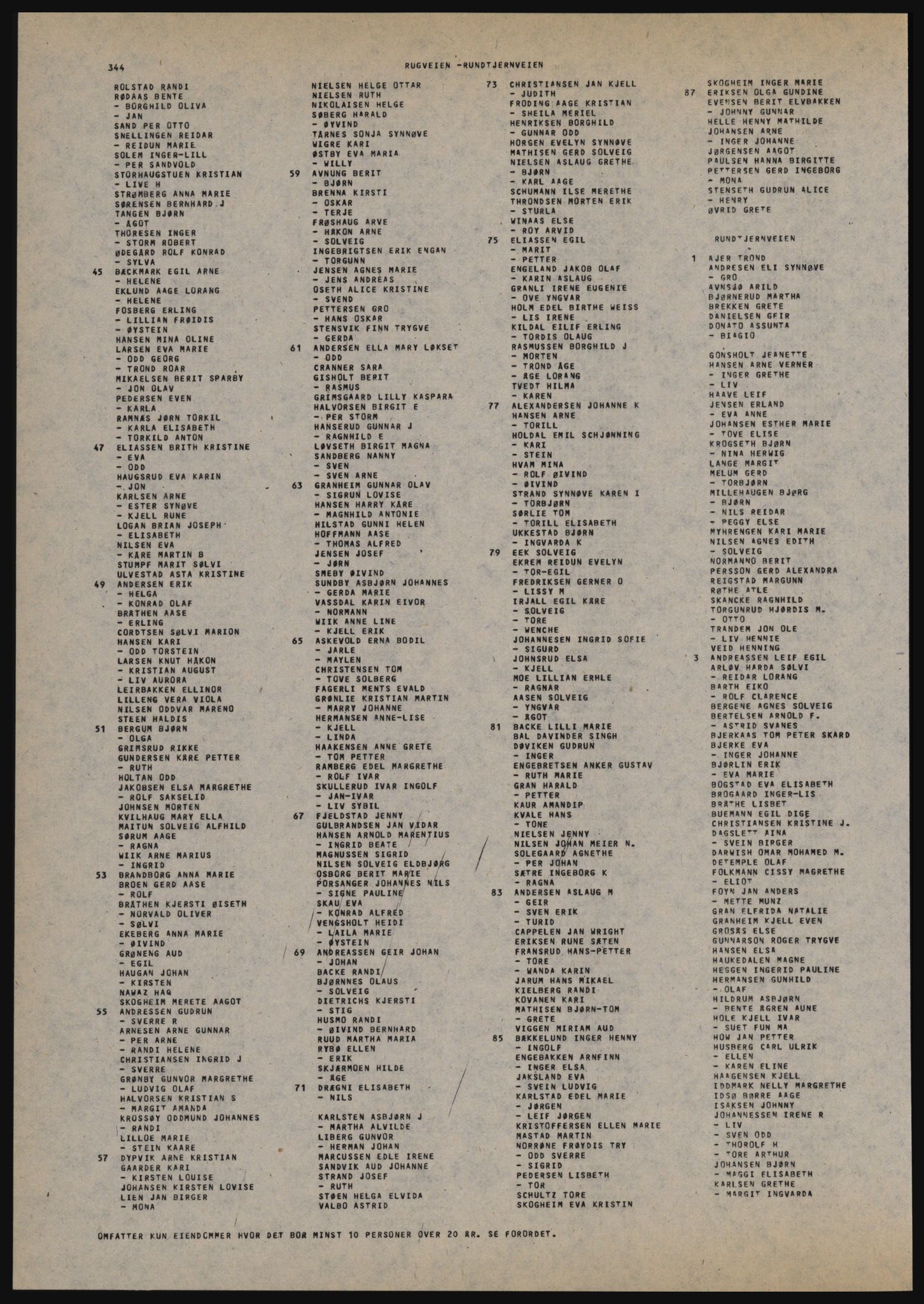 Kristiania/Oslo adressebok, PUBL/-, 1981-1982, s. 344