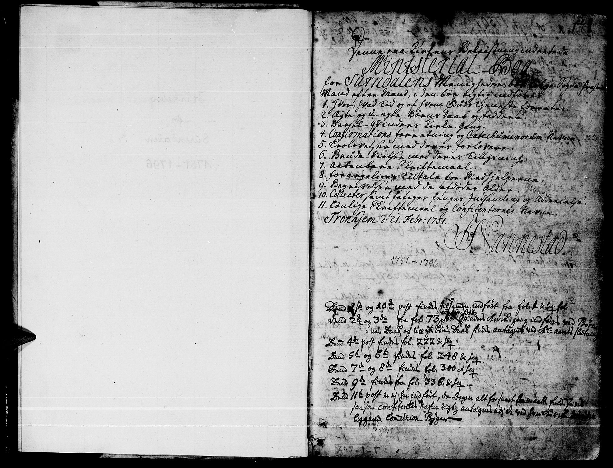 Ministerialprotokoller, klokkerbøker og fødselsregistre - Møre og Romsdal, AV/SAT-A-1454/595/L1039: Ministerialbok nr. 595A01, 1750-1796, s. 1