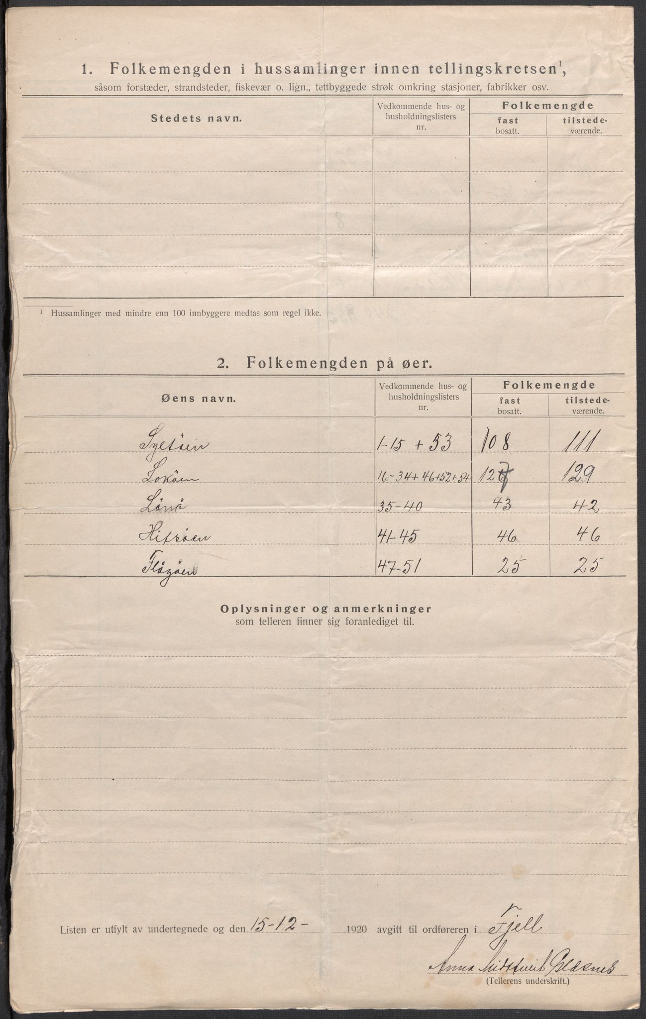 SAB, Folketelling 1920 for 1246 Fjell herred, 1920, s. 12