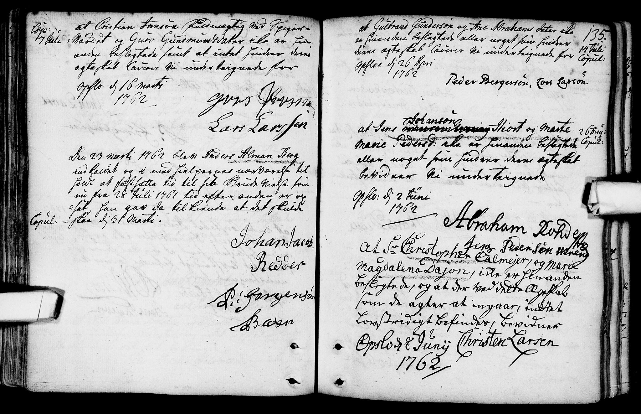 Gamlebyen prestekontor Kirkebøker, SAO/A-10884/F/Fa/L0001: Ministerialbok nr. 1, 1734-1818, s. 135