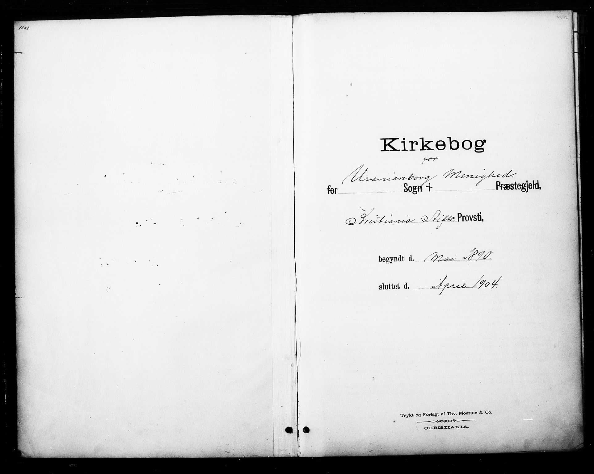 Uranienborg prestekontor Kirkebøker, SAO/A-10877/F/Fa/L0003: Ministerialbok nr. 3, 1890-1904