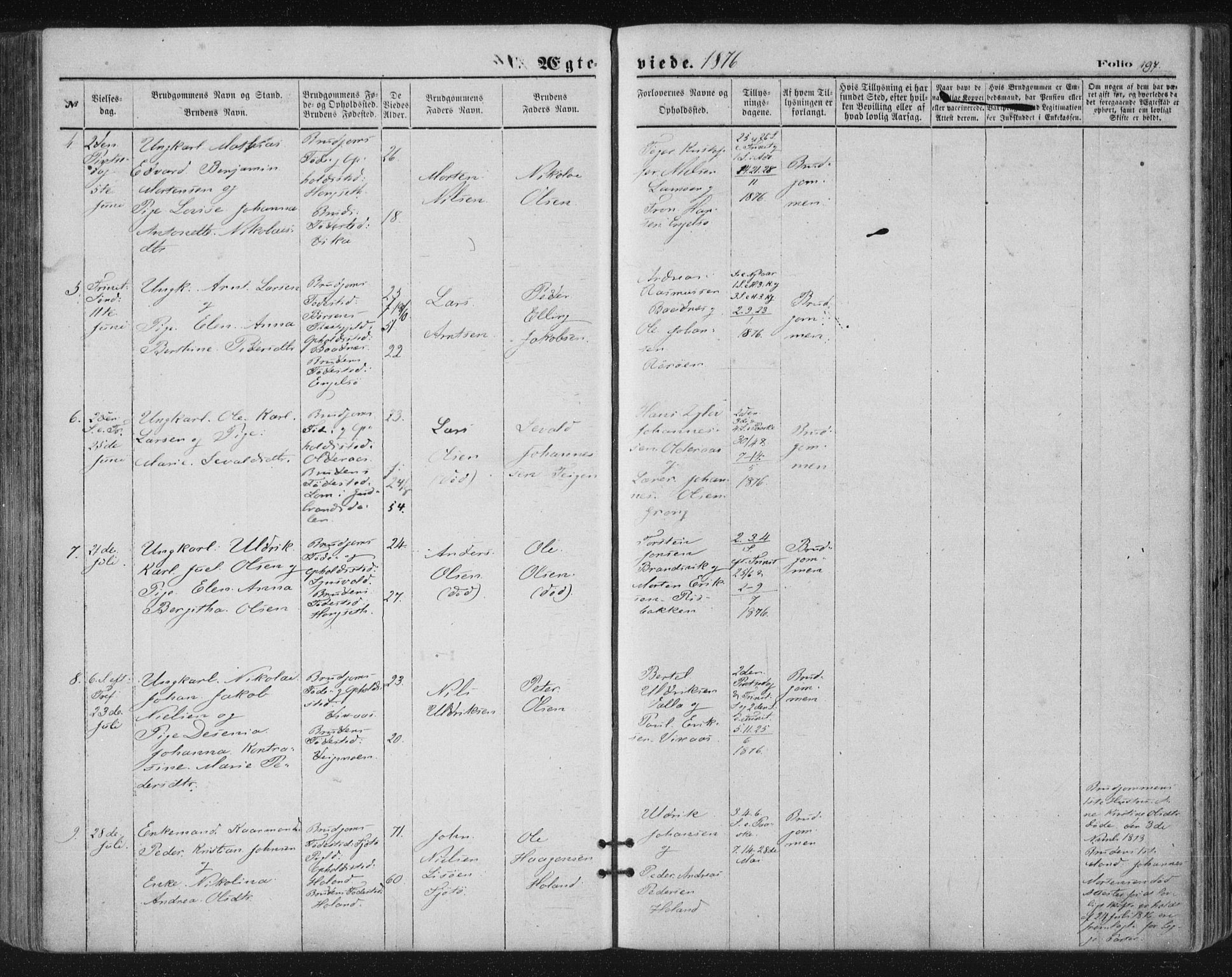 Ministerialprotokoller, klokkerbøker og fødselsregistre - Nordland, SAT/A-1459/816/L0241: Ministerialbok nr. 816A07, 1870-1885, s. 197