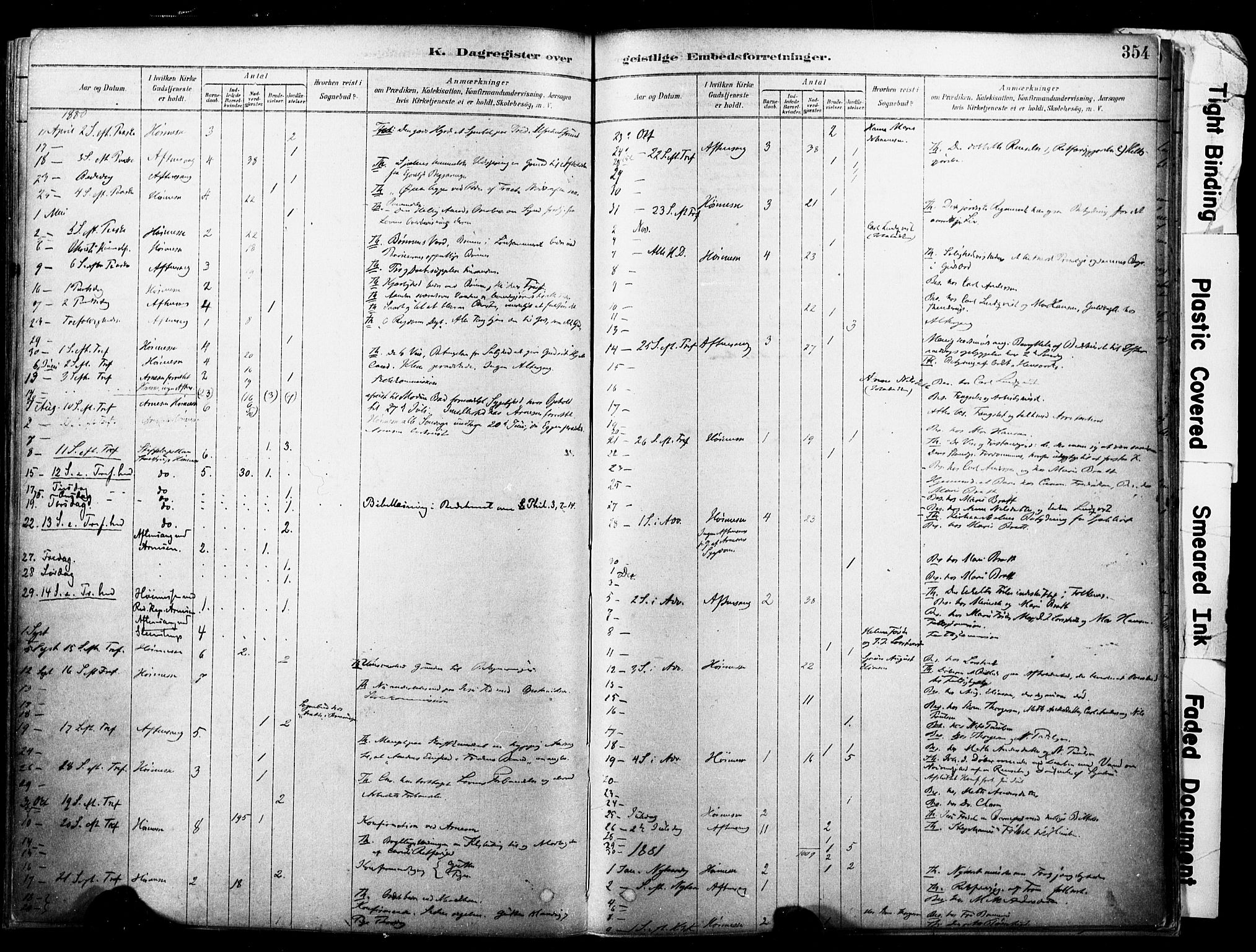 Horten kirkebøker, AV/SAKO-A-348/F/Fa/L0003: Ministerialbok nr. 3, 1878-1887, s. 354