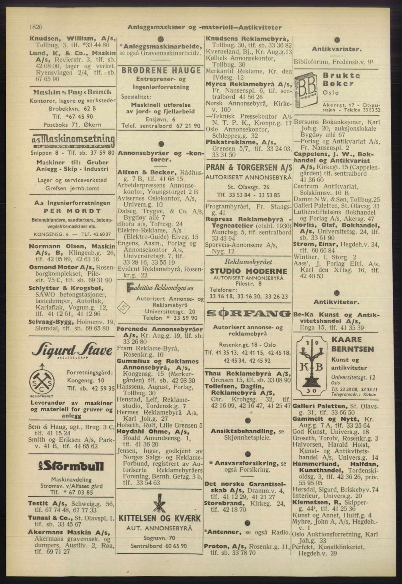 Kristiania/Oslo adressebok, PUBL/-, 1960-1961, s. 1820