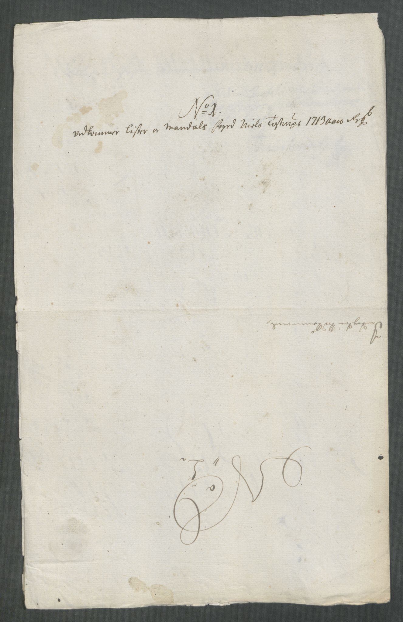Rentekammeret inntil 1814, Reviderte regnskaper, Fogderegnskap, RA/EA-4092/R43/L2556: Fogderegnskap Lista og Mandal, 1713, s. 26