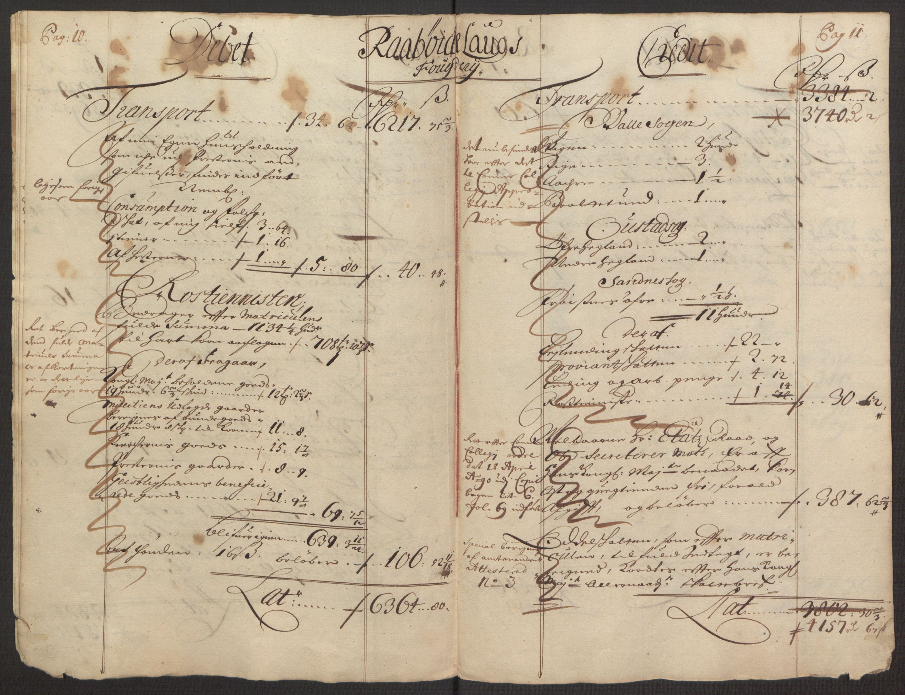 Rentekammeret inntil 1814, Reviderte regnskaper, Fogderegnskap, AV/RA-EA-4092/R40/L2444: Fogderegnskap Råbyggelag, 1693-1696, s. 8