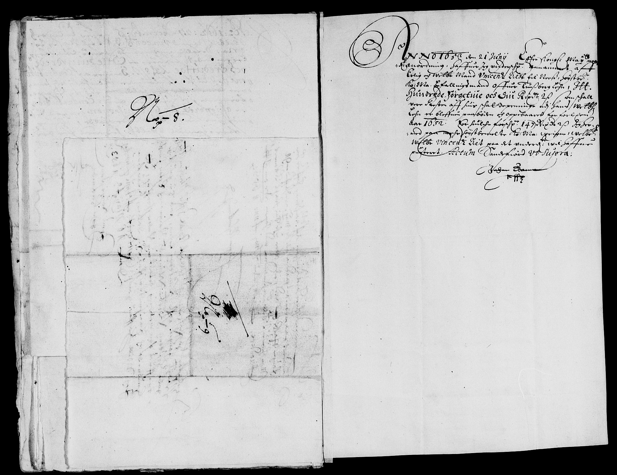 Rentekammeret inntil 1814, Reviderte regnskaper, Lensregnskaper, RA/EA-5023/R/Rb/Rbo/L0031: Tønsberg len, 1651-1654