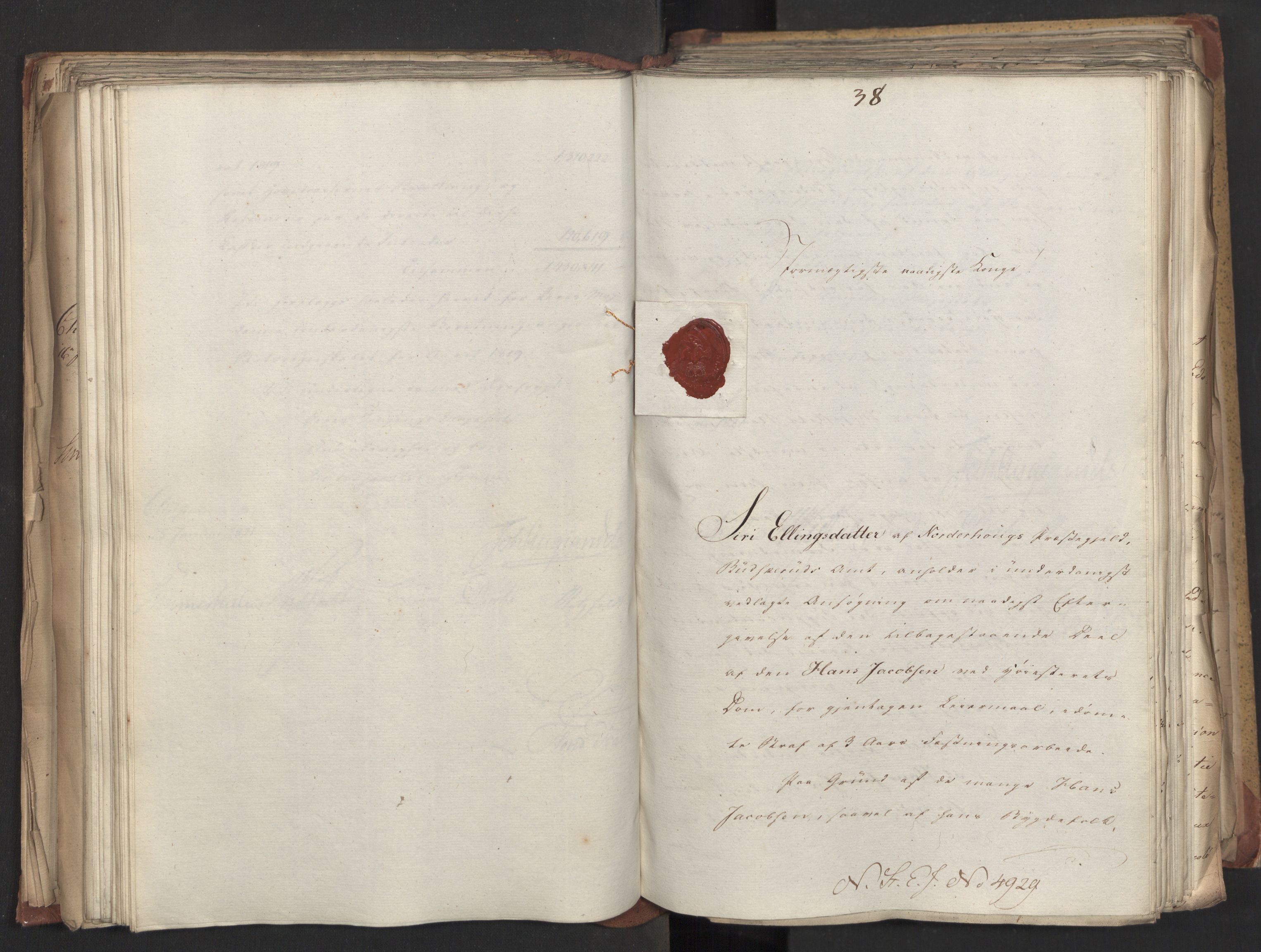 Statsrådsavdelingen i Stockholm, AV/RA-S-1003/D/Da/L0025: Regjeringsinnstillinger nr. 4873-5062, 1821, s. 163