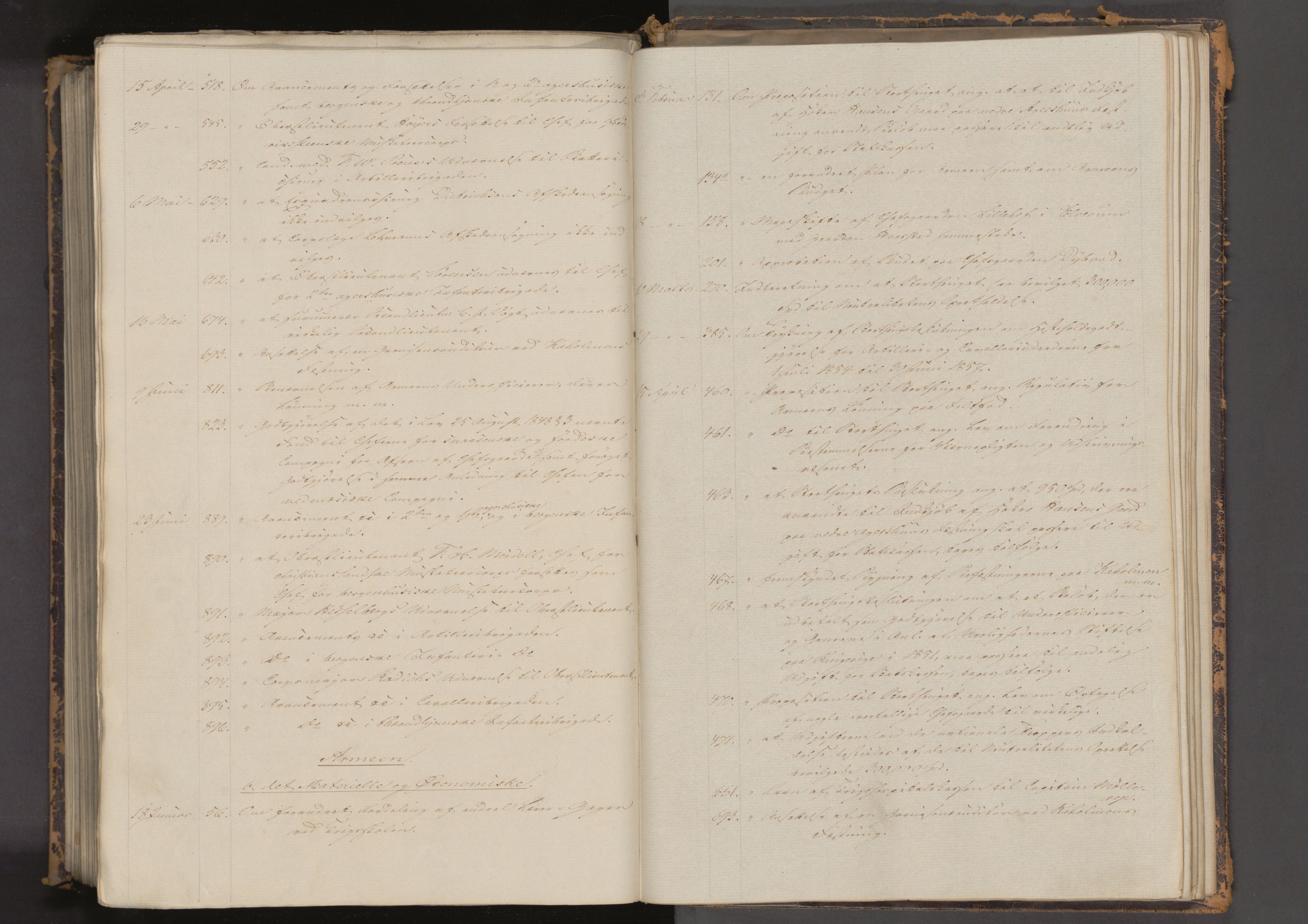 Statsrådssekretariatet, AV/RA-S-1001/A/Ab/L0079: Kgl. res. nr. 1-918, 1. halvår, 1854