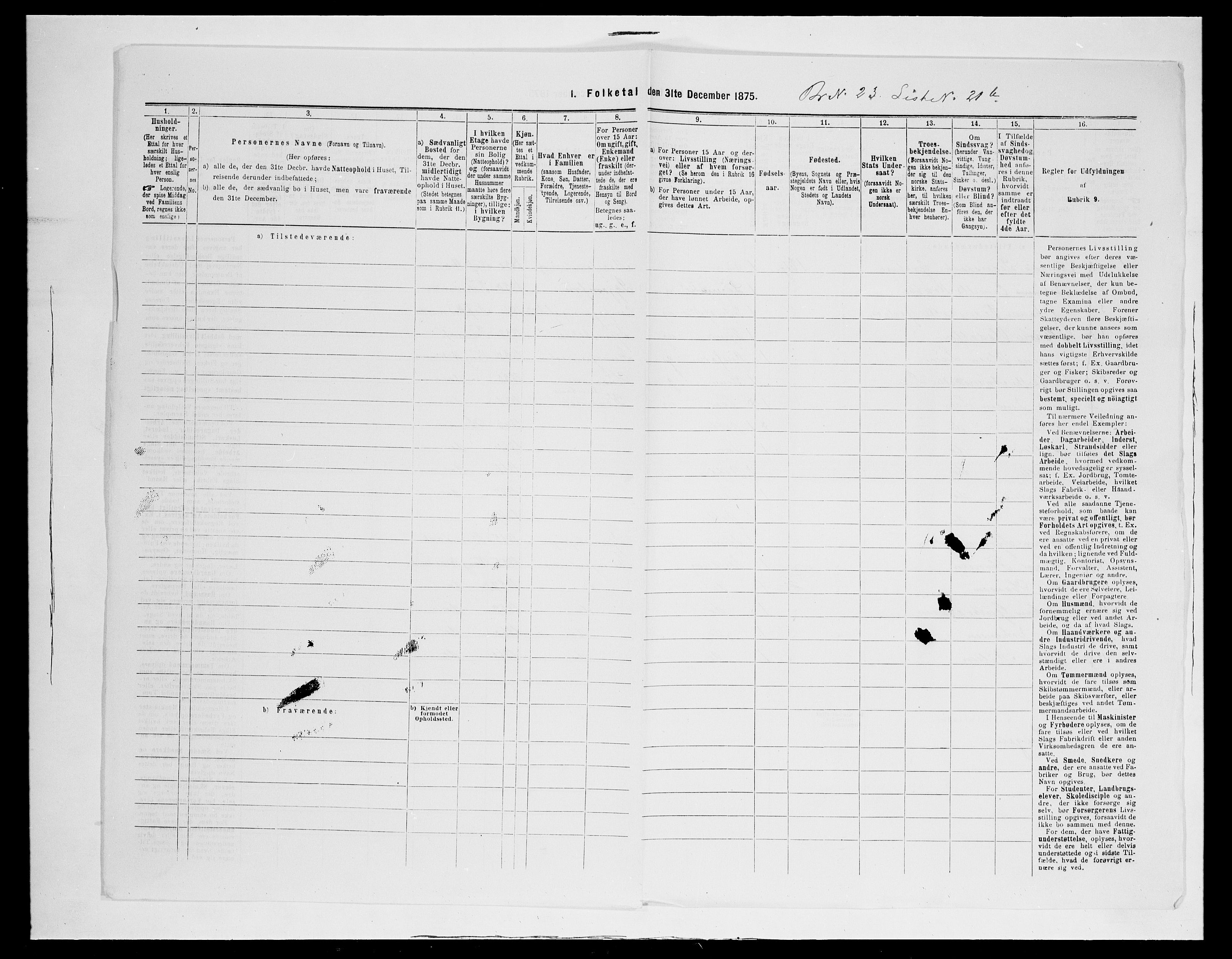 SAH, Folketelling 1875 for 0401B Vang prestegjeld, Hamar kjøpstad, 1875, s. 194