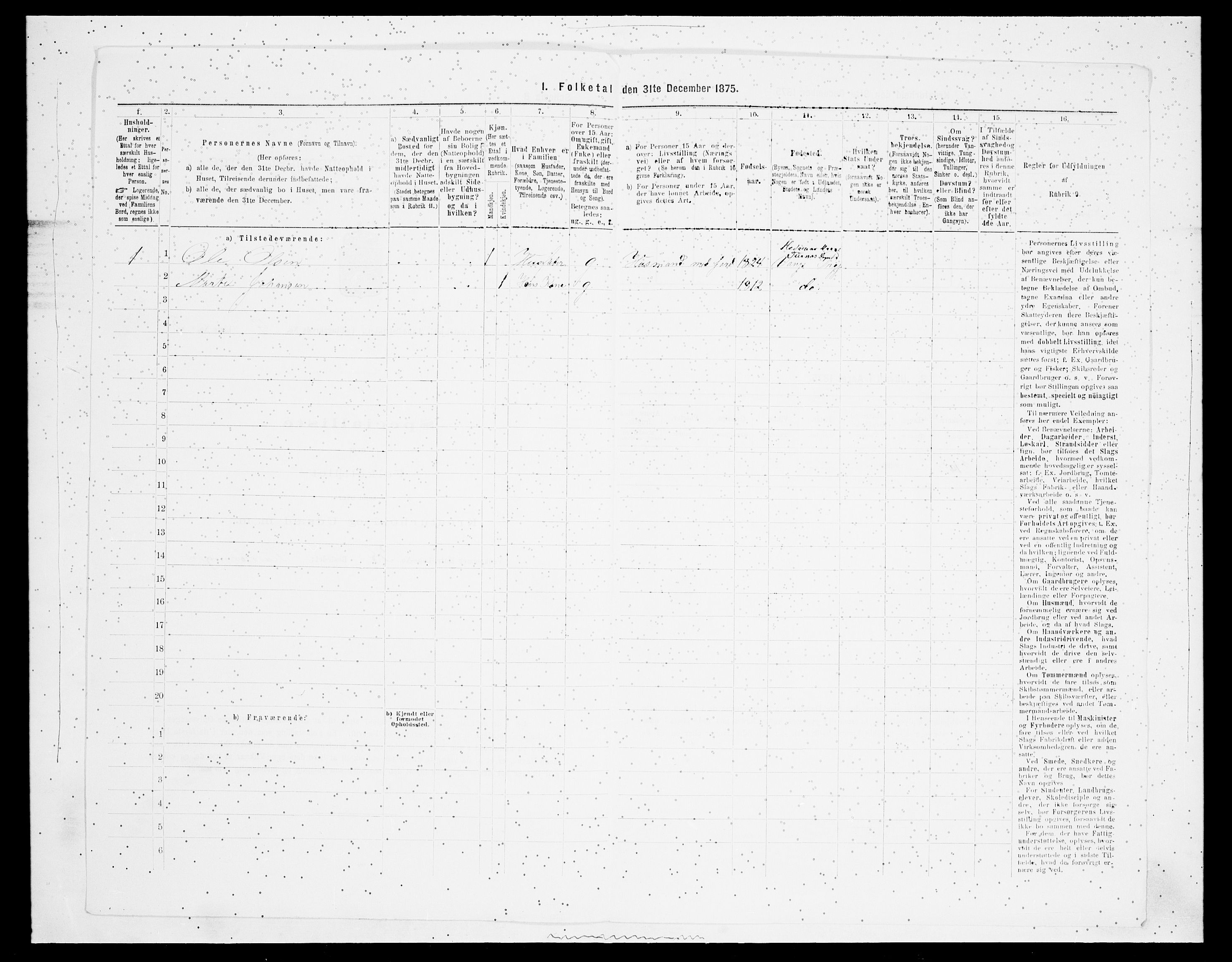 SAH, Folketelling 1875 for 0524L Fåberg prestegjeld, Fåberg sokn og Lillehammer landsokn, 1875, s. 498