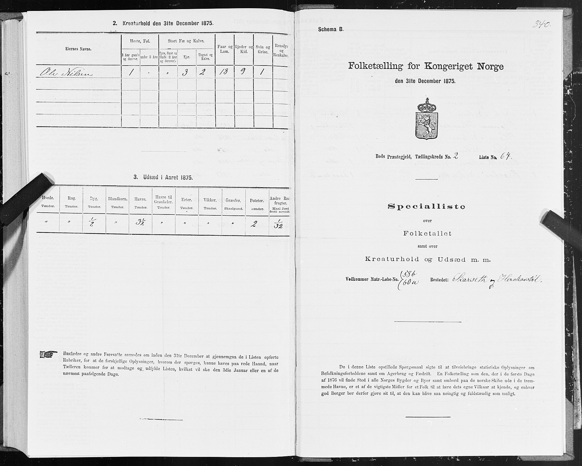 SAT, Folketelling 1875 for 1549P Bud prestegjeld, 1875, s. 1340