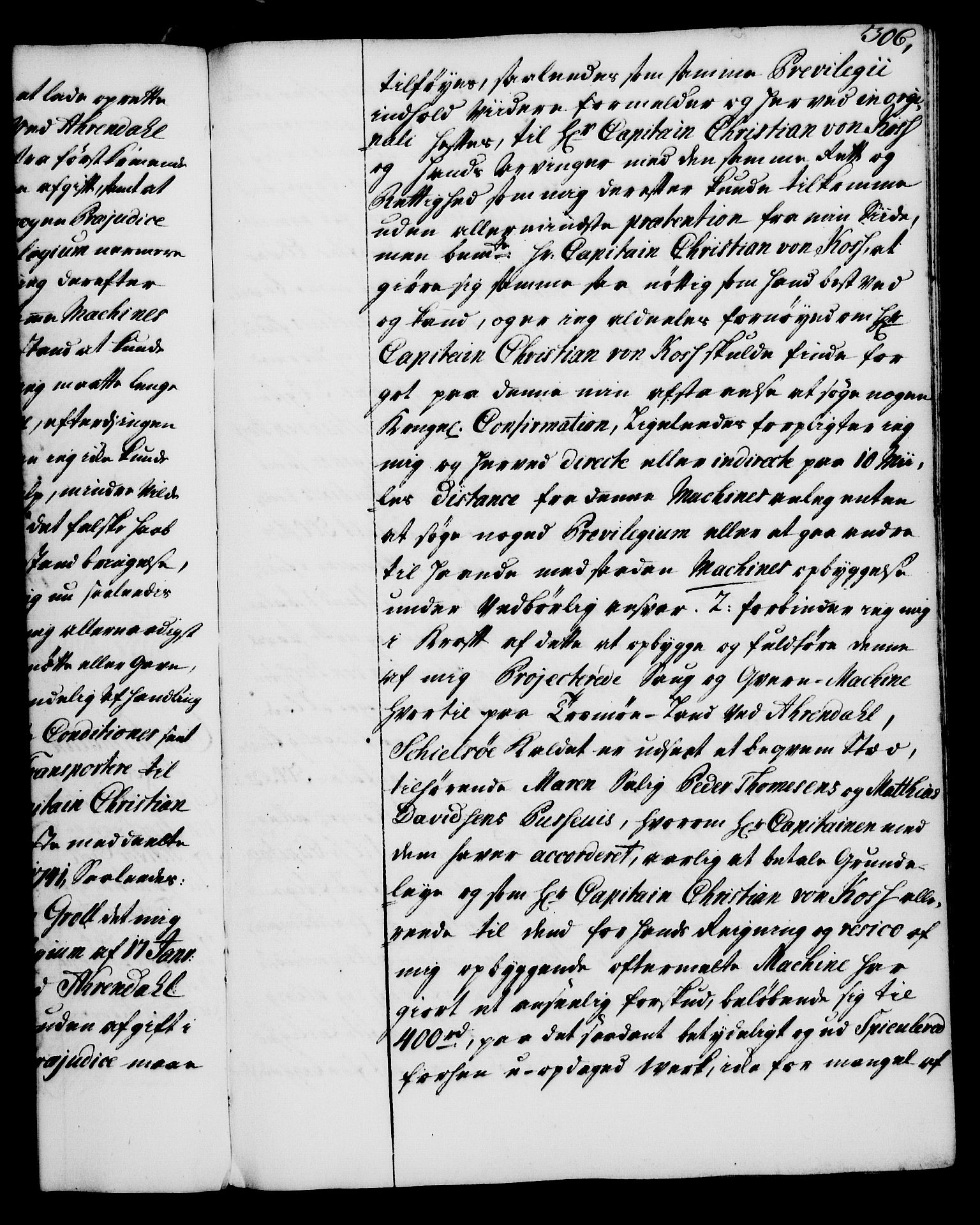 Rentekammeret, Kammerkanselliet, RA/EA-3111/G/Gg/Gga/L0005: Norsk ekspedisjonsprotokoll med register (merket RK 53.5), 1741-1749, s. 306