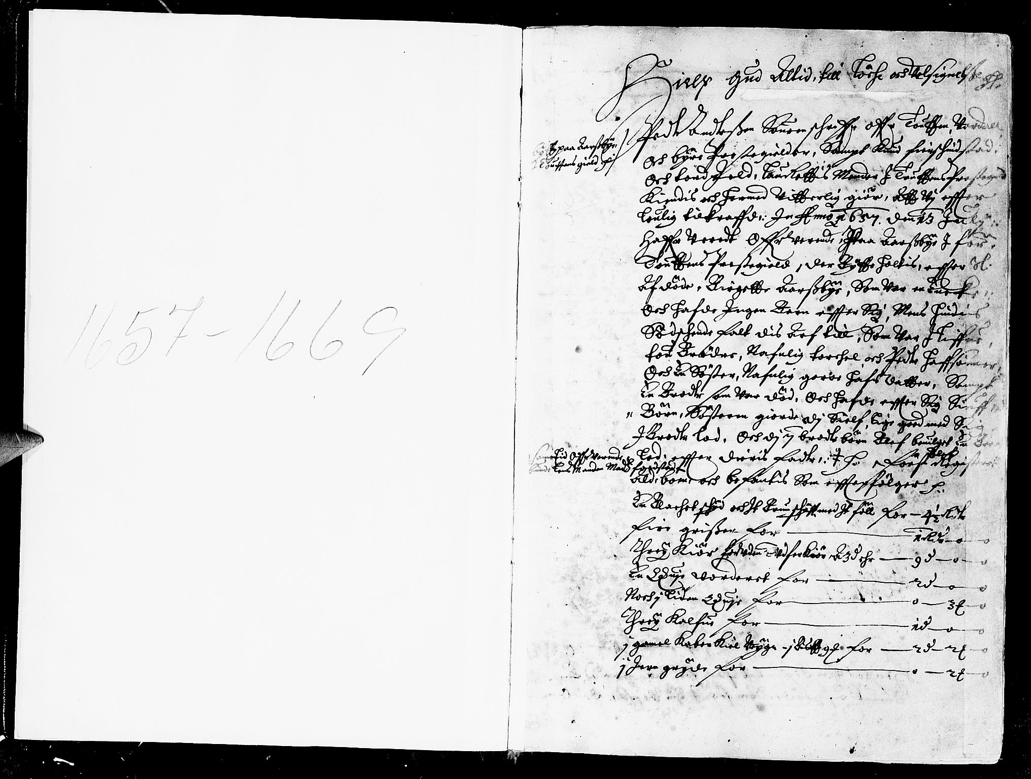 Toten tingrett, SAH/TING-006/J/Ja/L0001: Skifteprotokoll, 1657-1669, s. 1