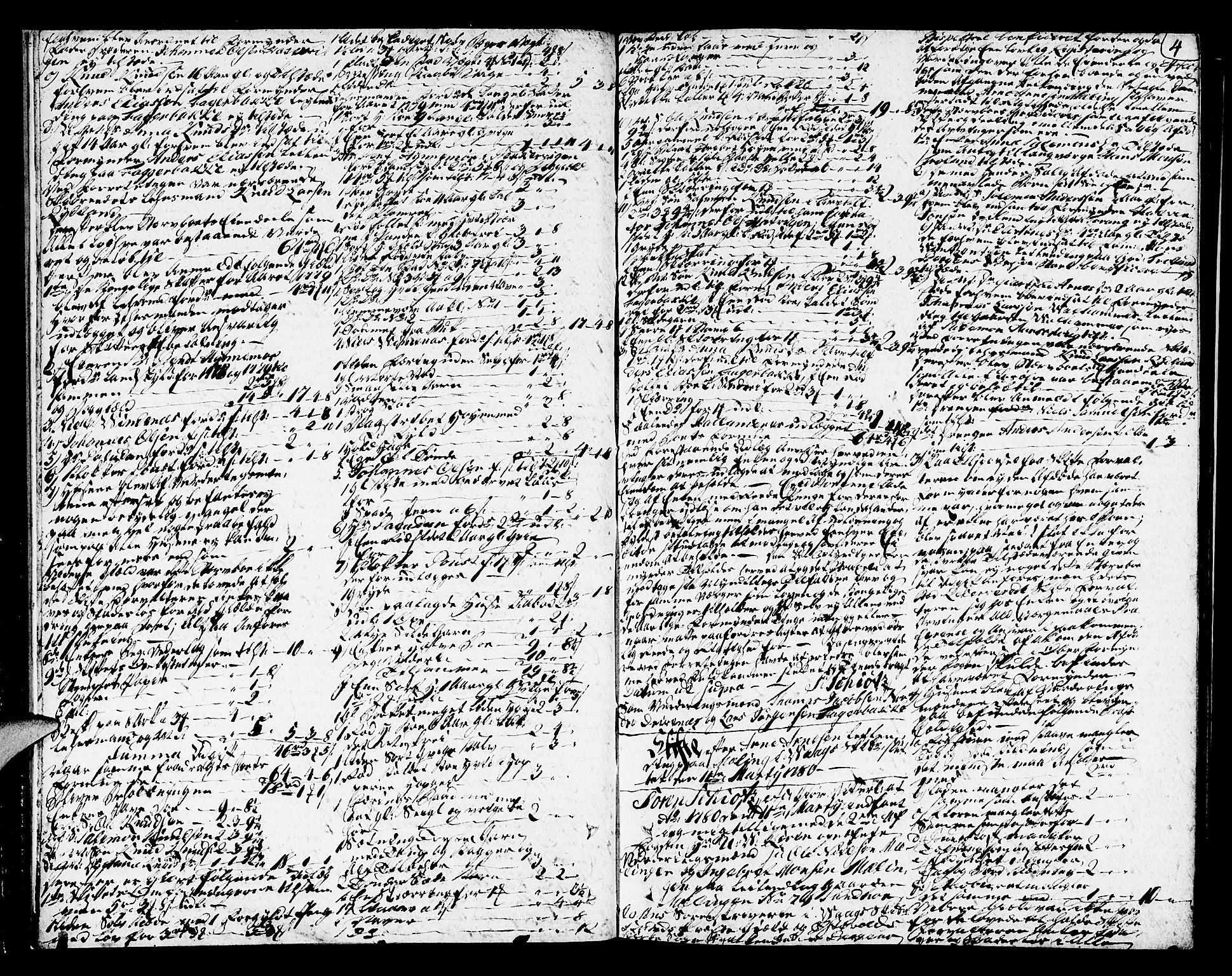 Sunnhordland sorenskrivar, SAB/A-2401/1/H/Ha/Haa/L0009: Skifteprotokollar. Register i protokoll. Fol. 639- ut, 1780-1783, s. 3b-4a