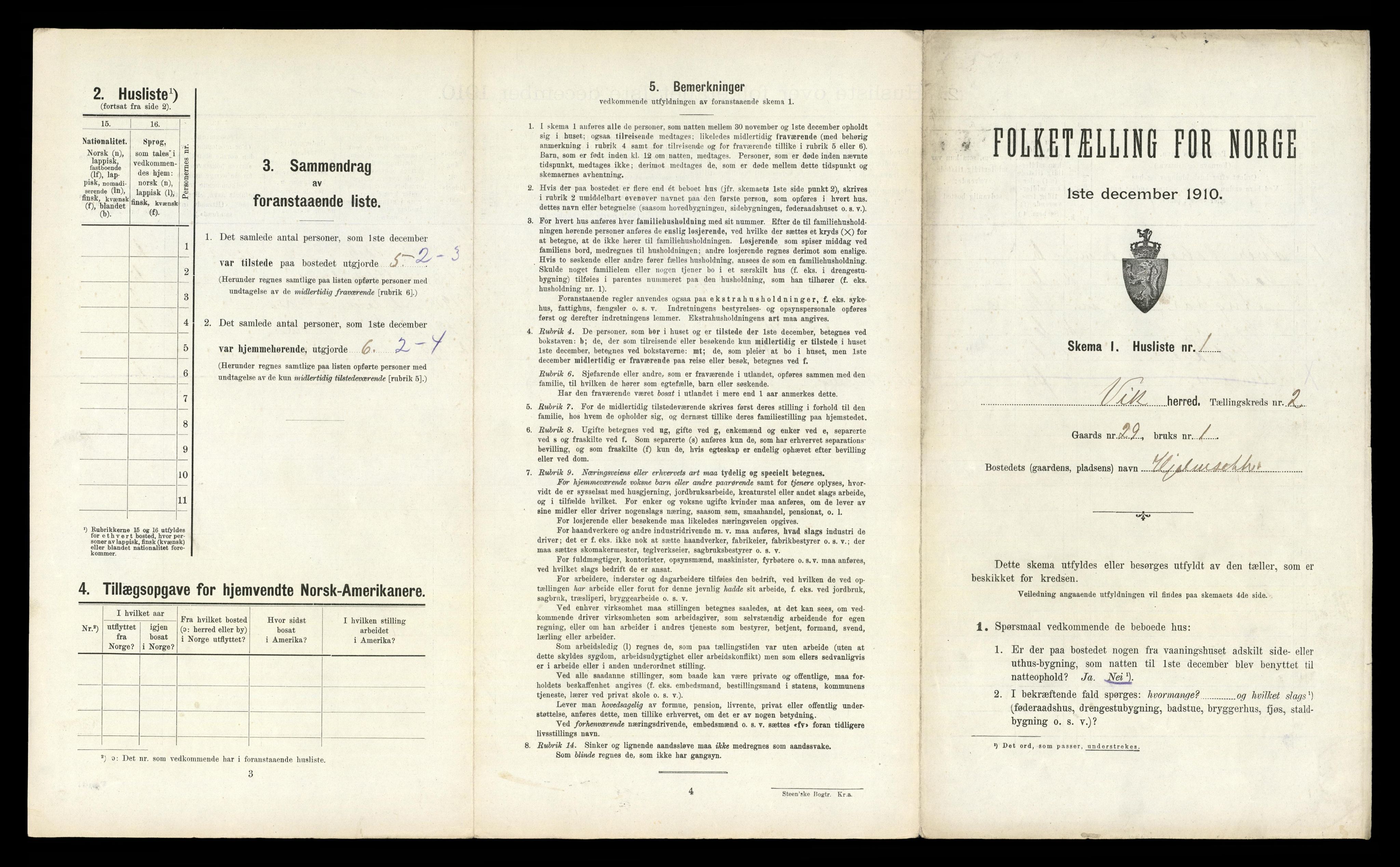 RA, Folketelling 1910 for 1812 Vik herred, 1910, s. 126