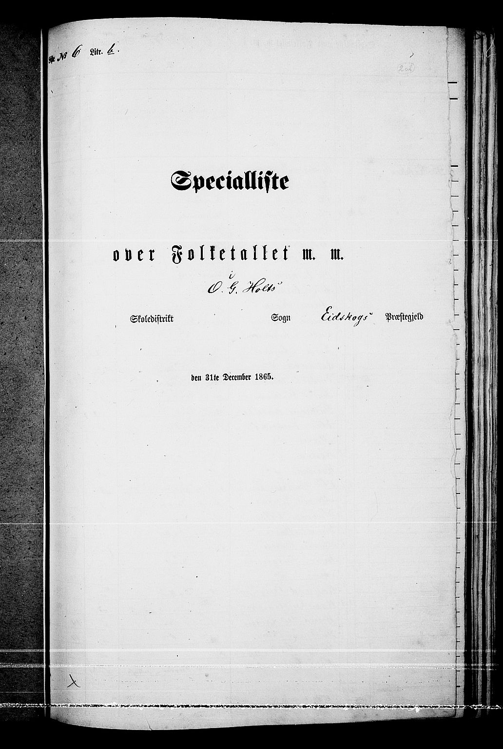 RA, Folketelling 1865 for 0420P Eidskog prestegjeld, 1865, s. 180