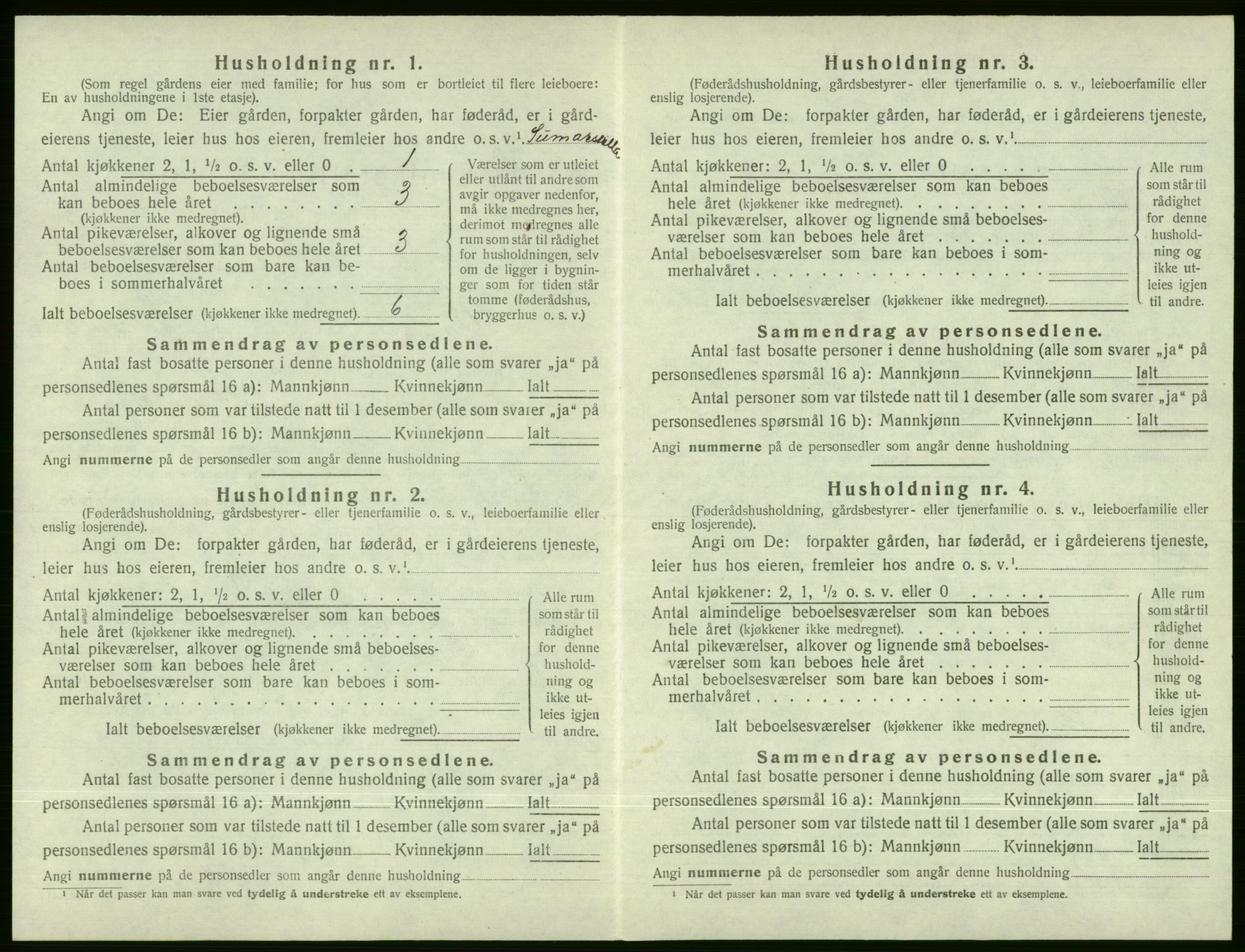 SAB, Folketelling 1920 for 1235 Voss herred, 1920, s. 1872
