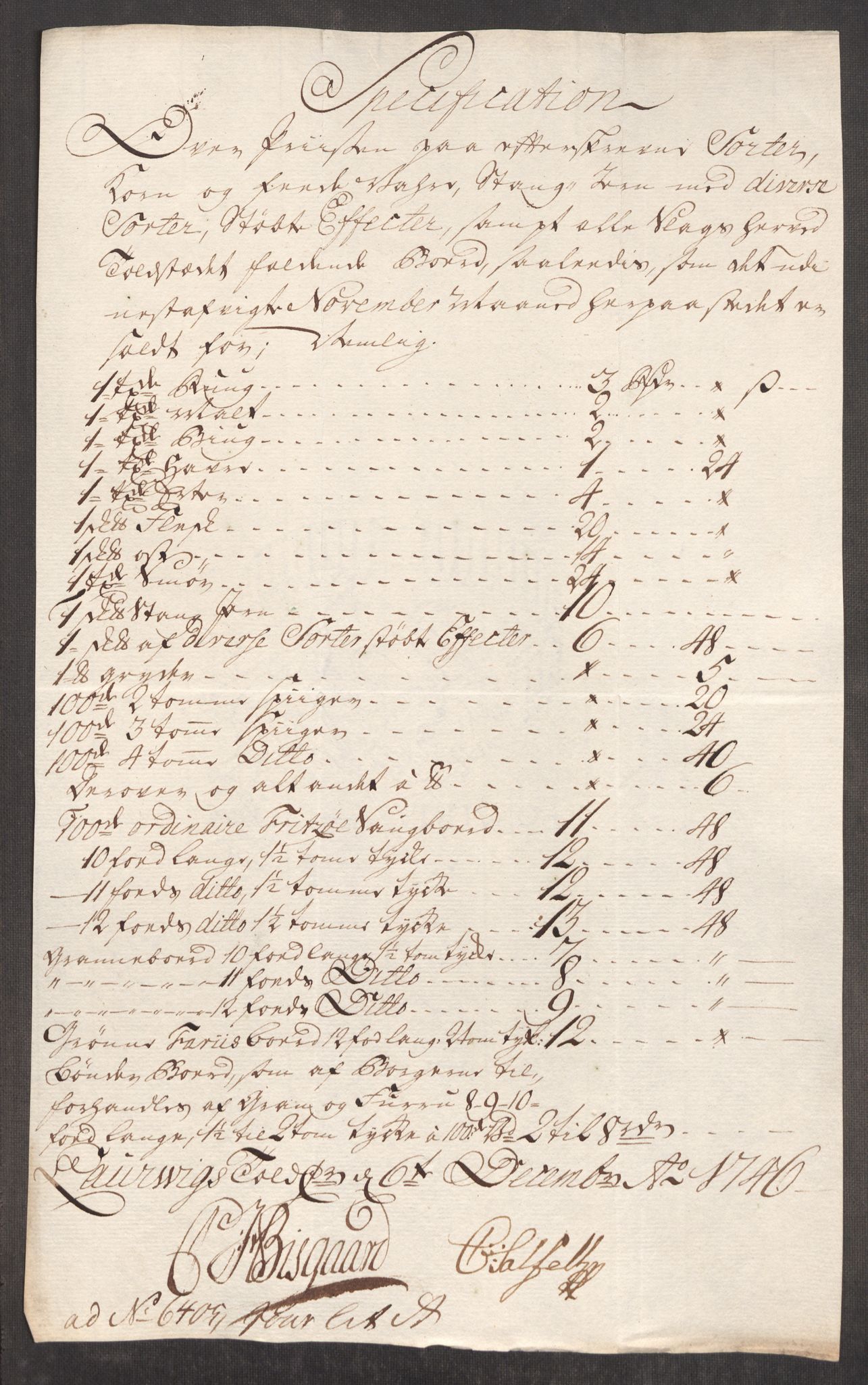 Rentekammeret inntil 1814, Realistisk ordnet avdeling, AV/RA-EA-4070/Oe/L0003: [Ø1]: Priskuranter, 1745-1748, s. 356