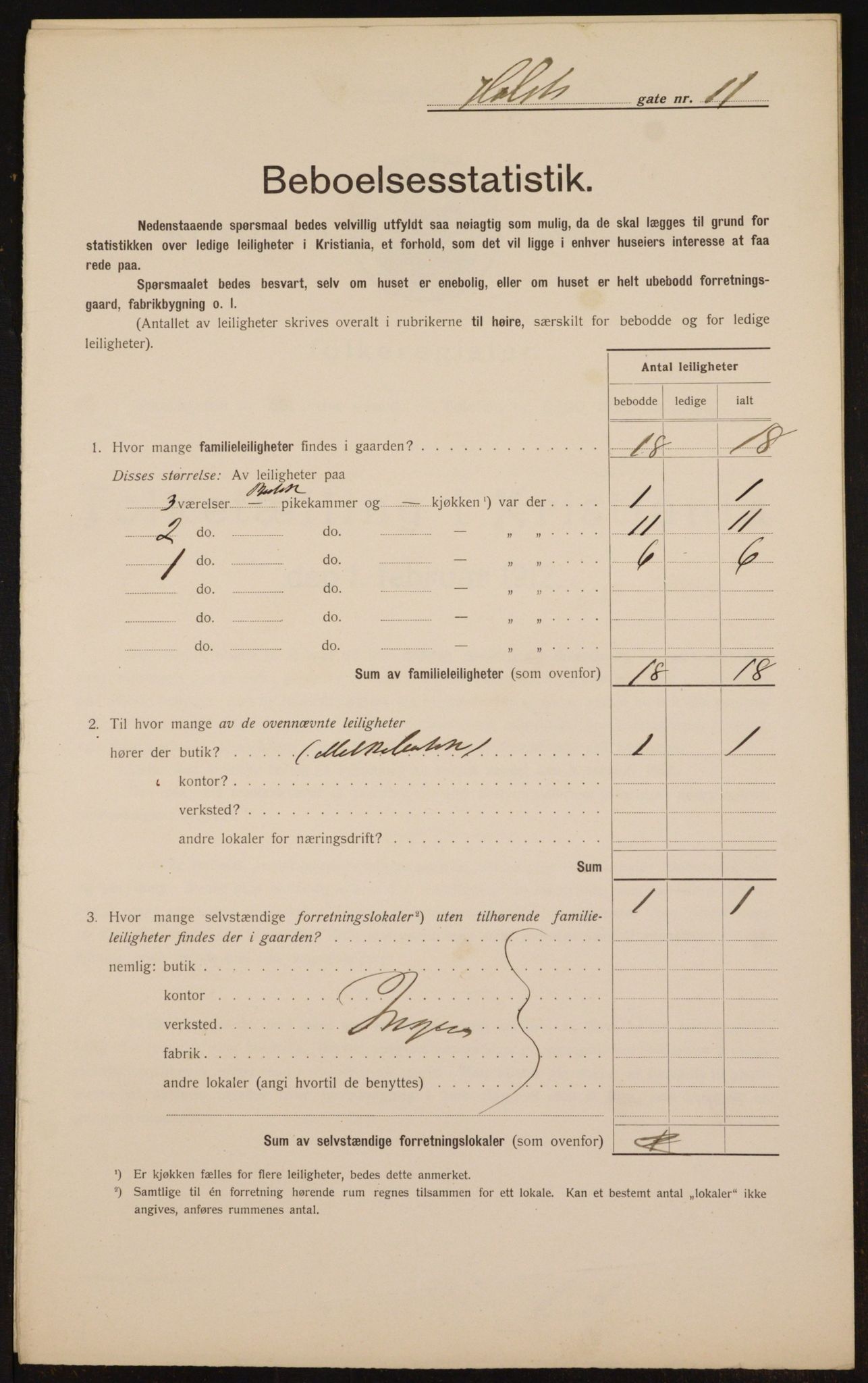 OBA, Kommunal folketelling 1.2.1912 for Kristiania, 1912, s. 41510