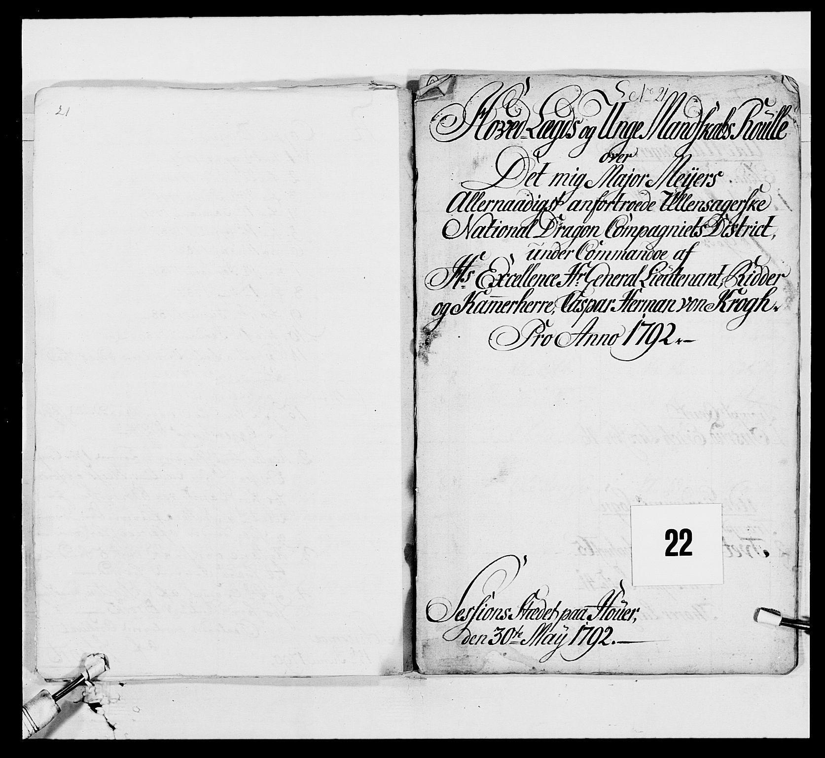 Generalitets- og kommissariatskollegiet, Det kongelige norske kommissariatskollegium, RA/EA-5420/E/Eh/L0005: Akershusiske dragonregiment, 1789-1792, s. 445