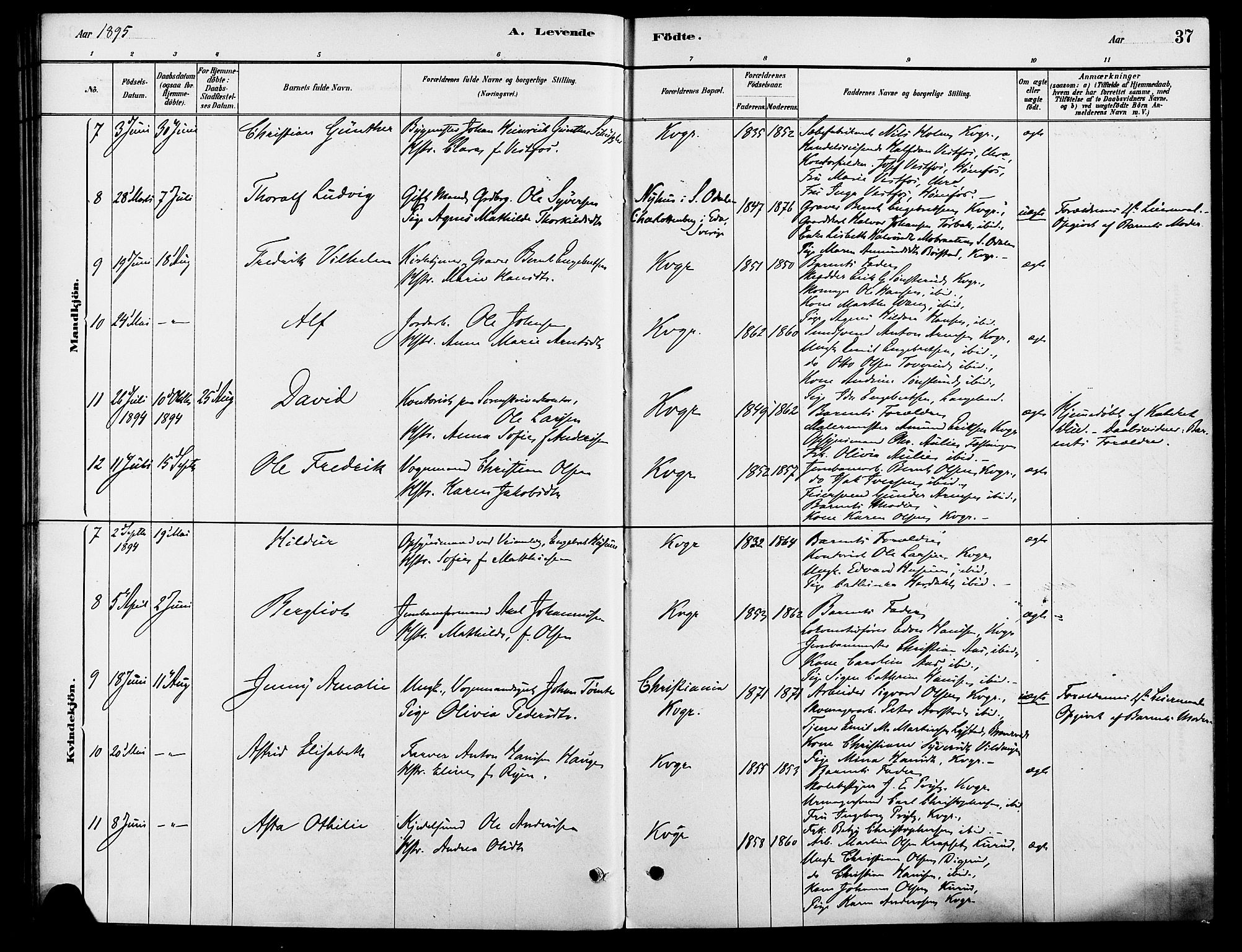 Vinger prestekontor, AV/SAH-PREST-024/H/Ha/Haa/L0013: Ministerialbok nr. 13, 1881-1897, s. 37