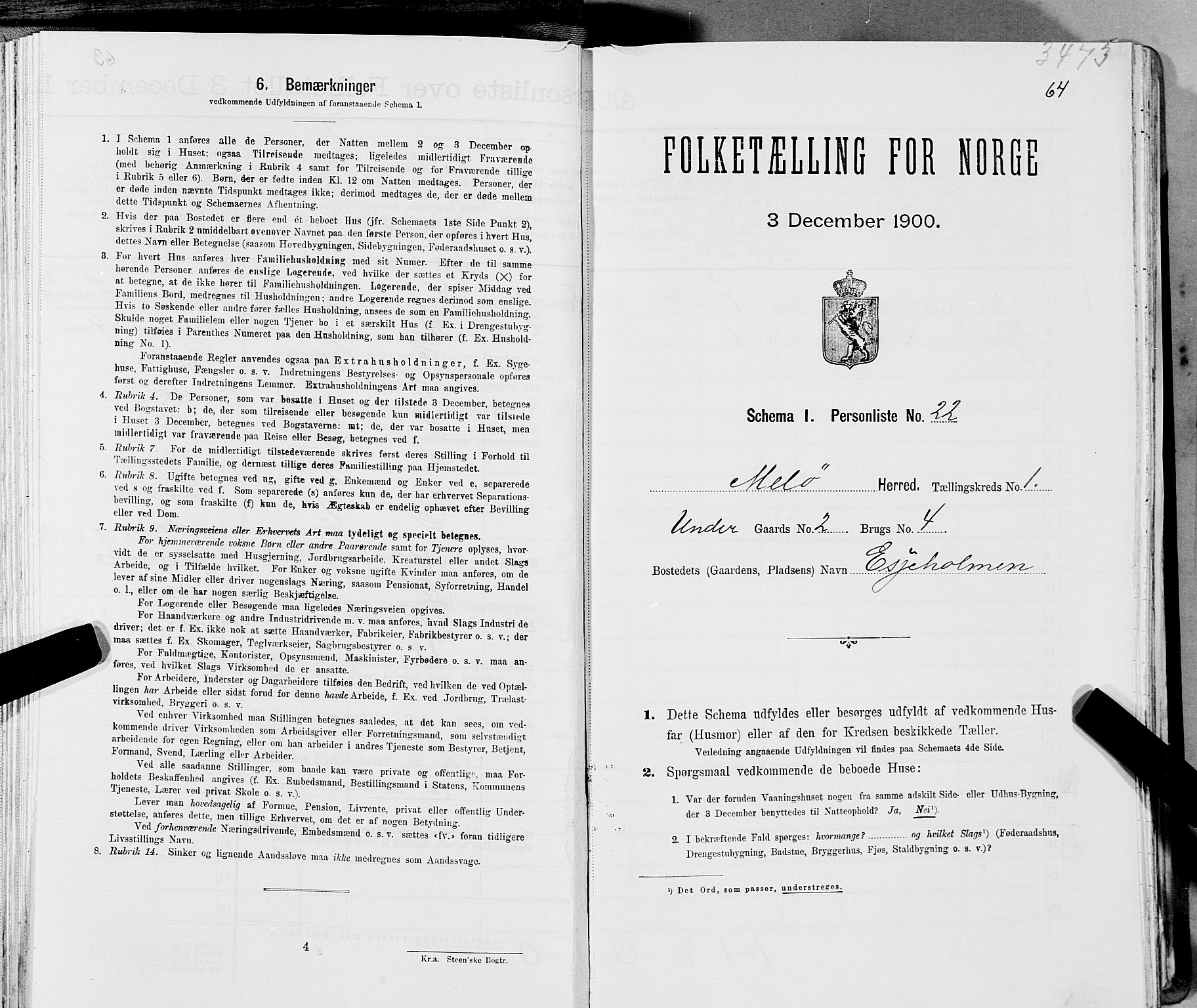 SAT, Folketelling 1900 for 1837 Meløy herred, 1900, s. 85