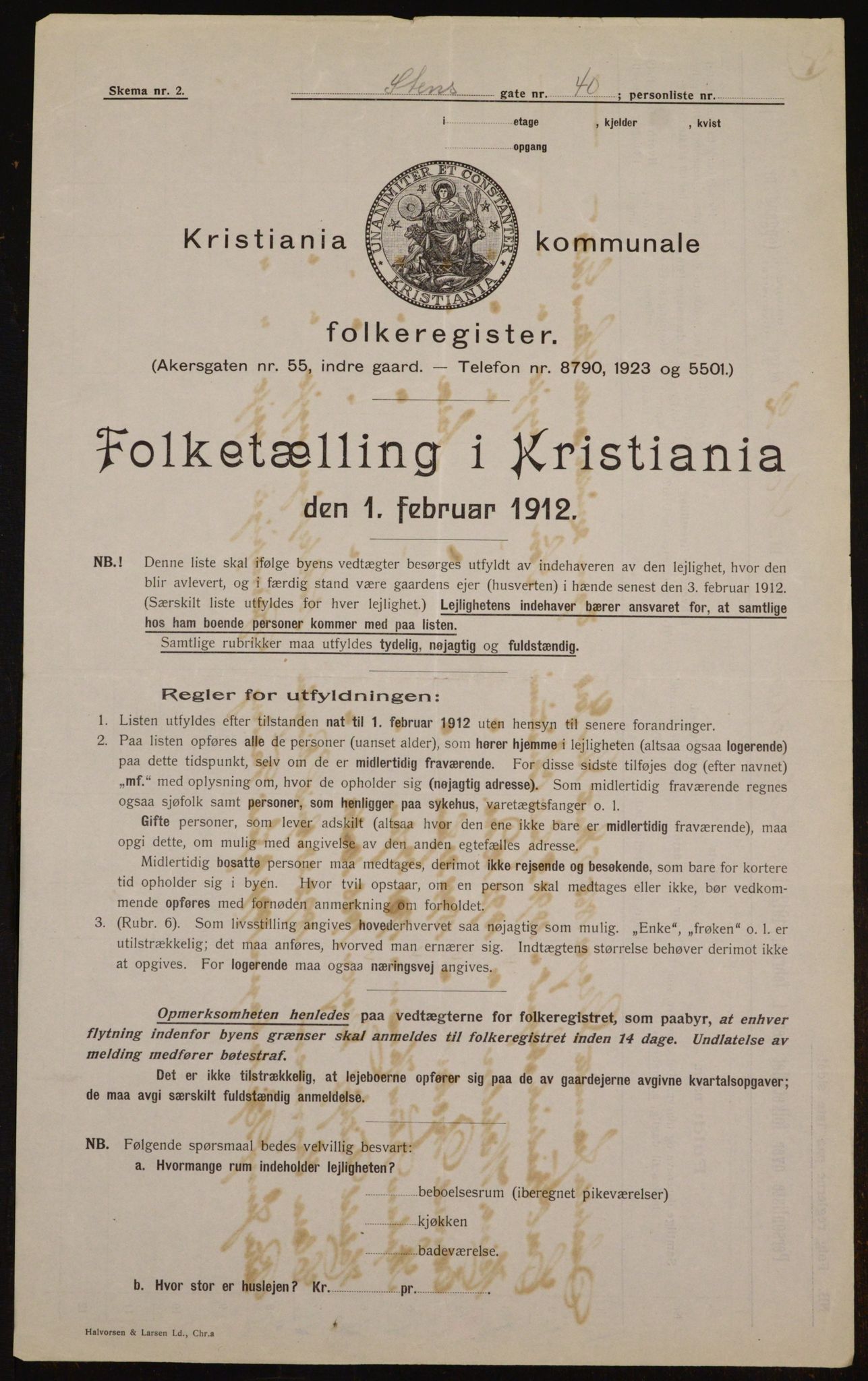 OBA, Kommunal folketelling 1.2.1912 for Kristiania, 1912, s. 102364