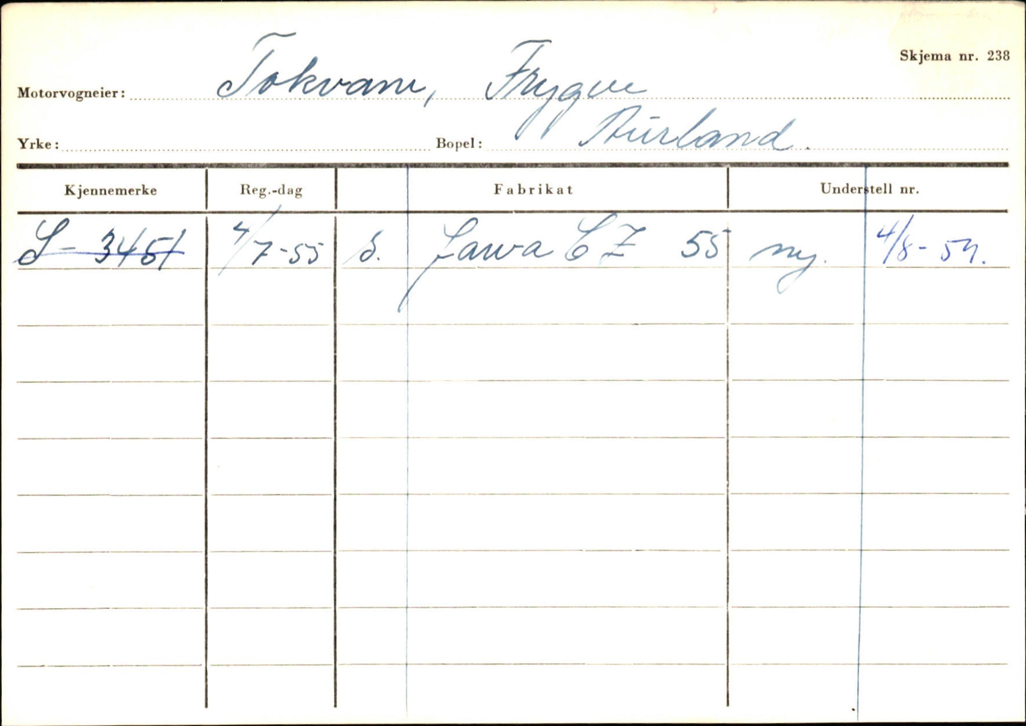 Statens vegvesen, Sogn og Fjordane vegkontor, AV/SAB-A-5301/4/F/L0125: Eigarregister Sogndal V-Å. Aurland A-Å. Fjaler A-N, 1945-1975, s. 1159