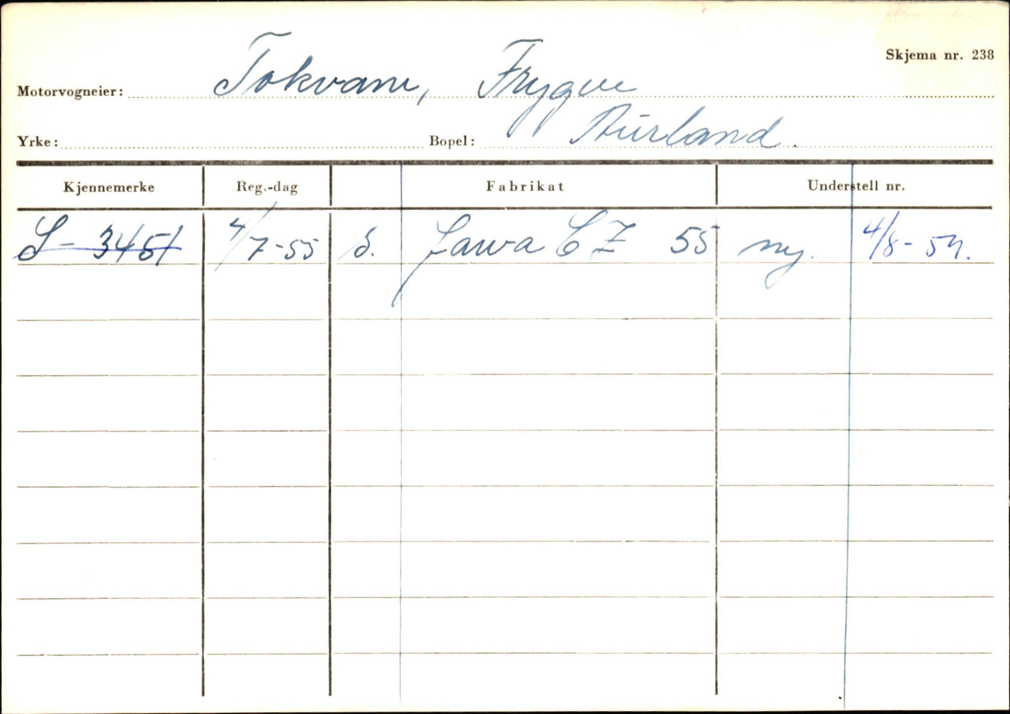 Statens vegvesen, Sogn og Fjordane vegkontor, SAB/A-5301/4/F/L0125: Eigarregister Sogndal V-Å. Aurland A-Å. Fjaler A-N, 1945-1975, s. 1159