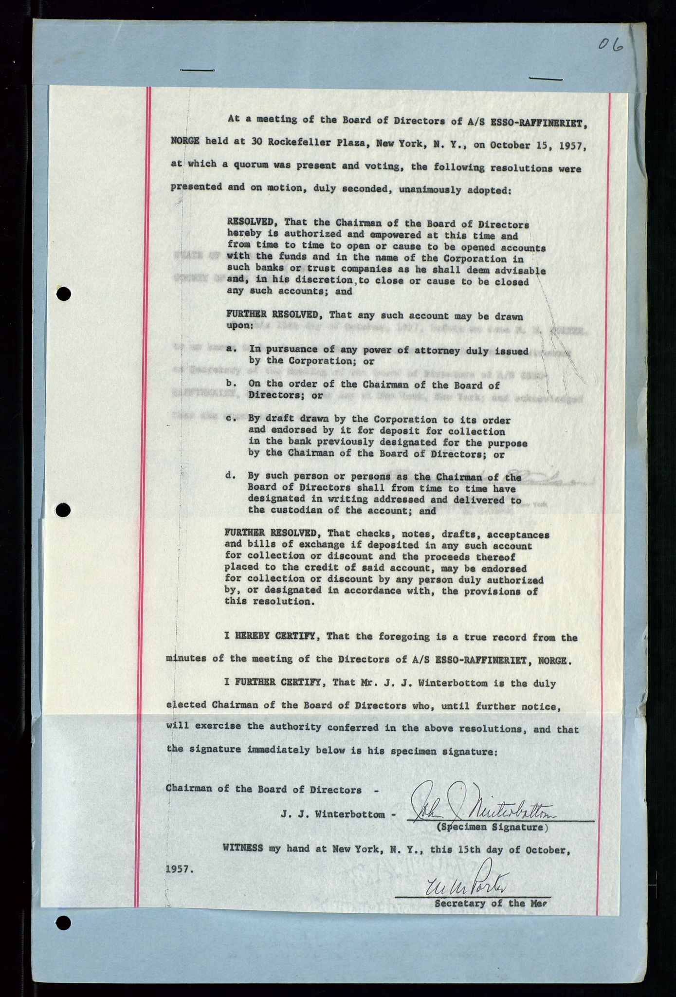 PA 1537 - A/S Essoraffineriet Norge, AV/SAST-A-101957/A/Aa/L0001/0001: Styremøter / Styremøter, board meetings, 1959-1961, s. 319