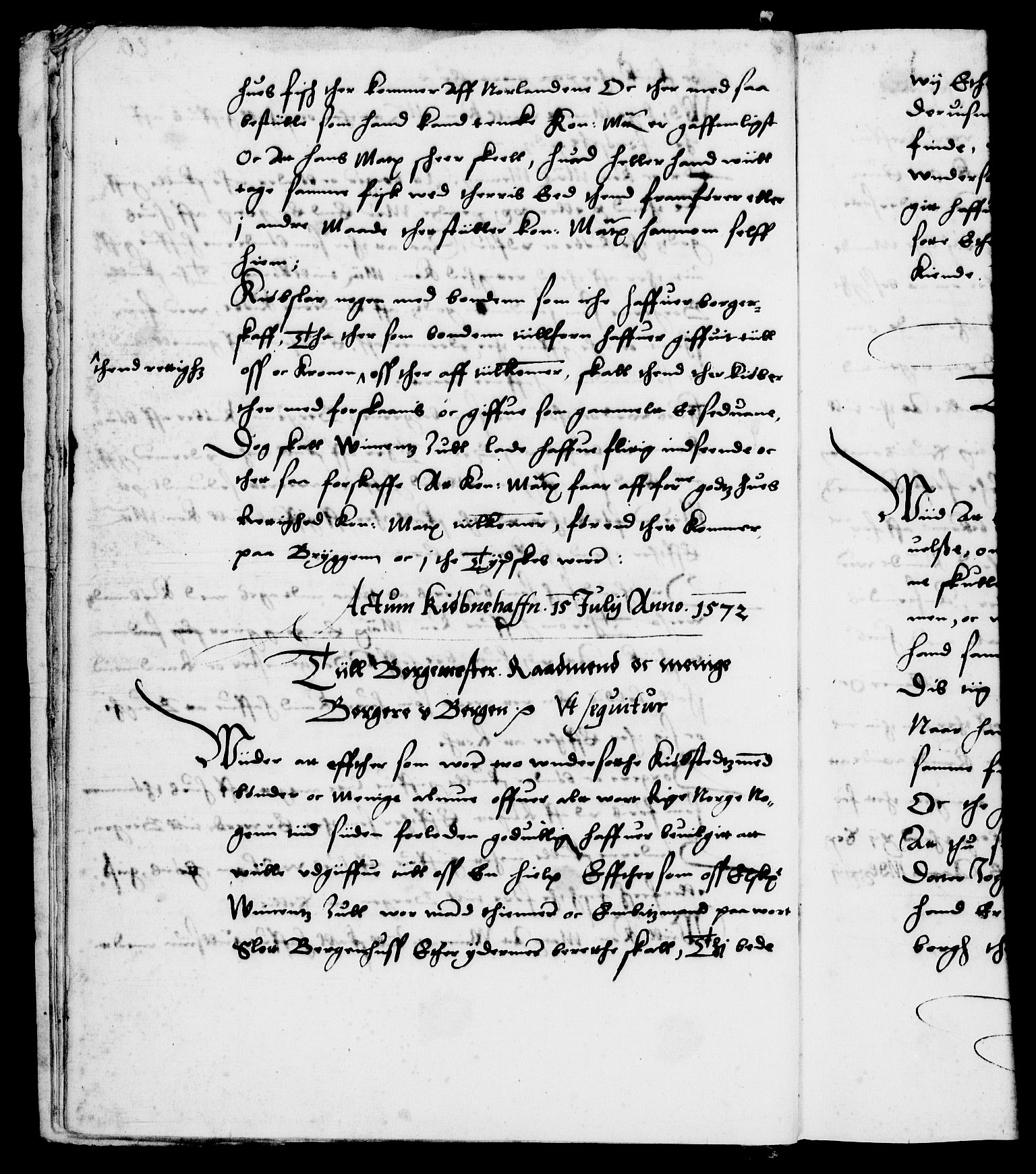 Danske Kanselli 1572-1799, AV/RA-EA-3023/F/Fc/Fca/Fcab/L0001: Norske tegnelser (mikrofilm), 1572-1588, s. 20b