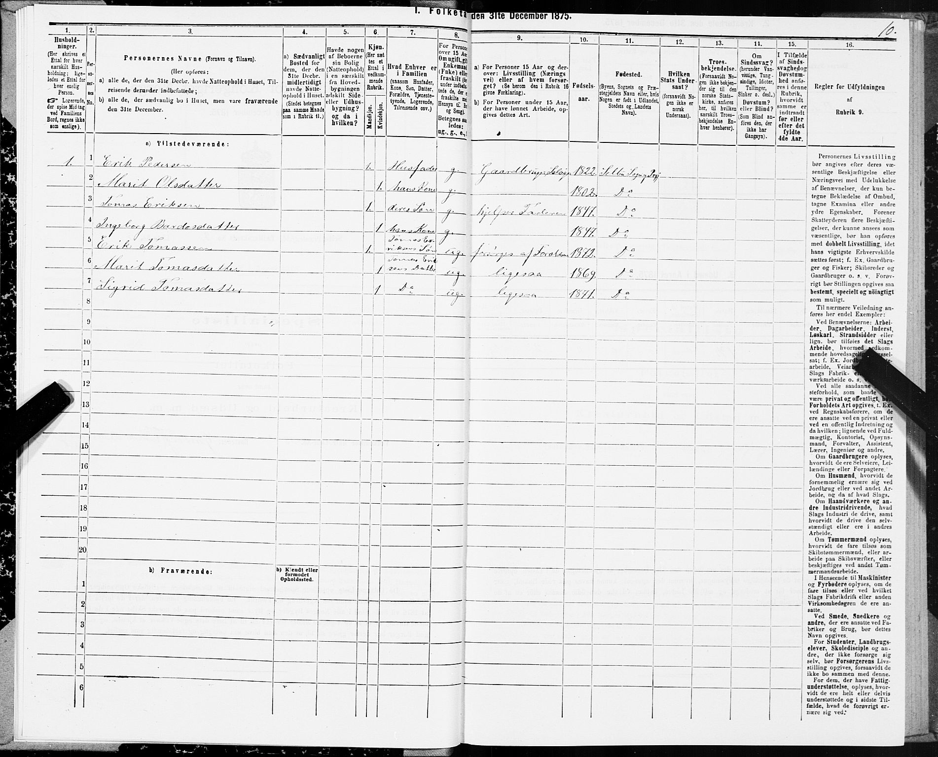 SAT, Folketelling 1875 for 1664P Selbu prestegjeld, 1875, s. 2010