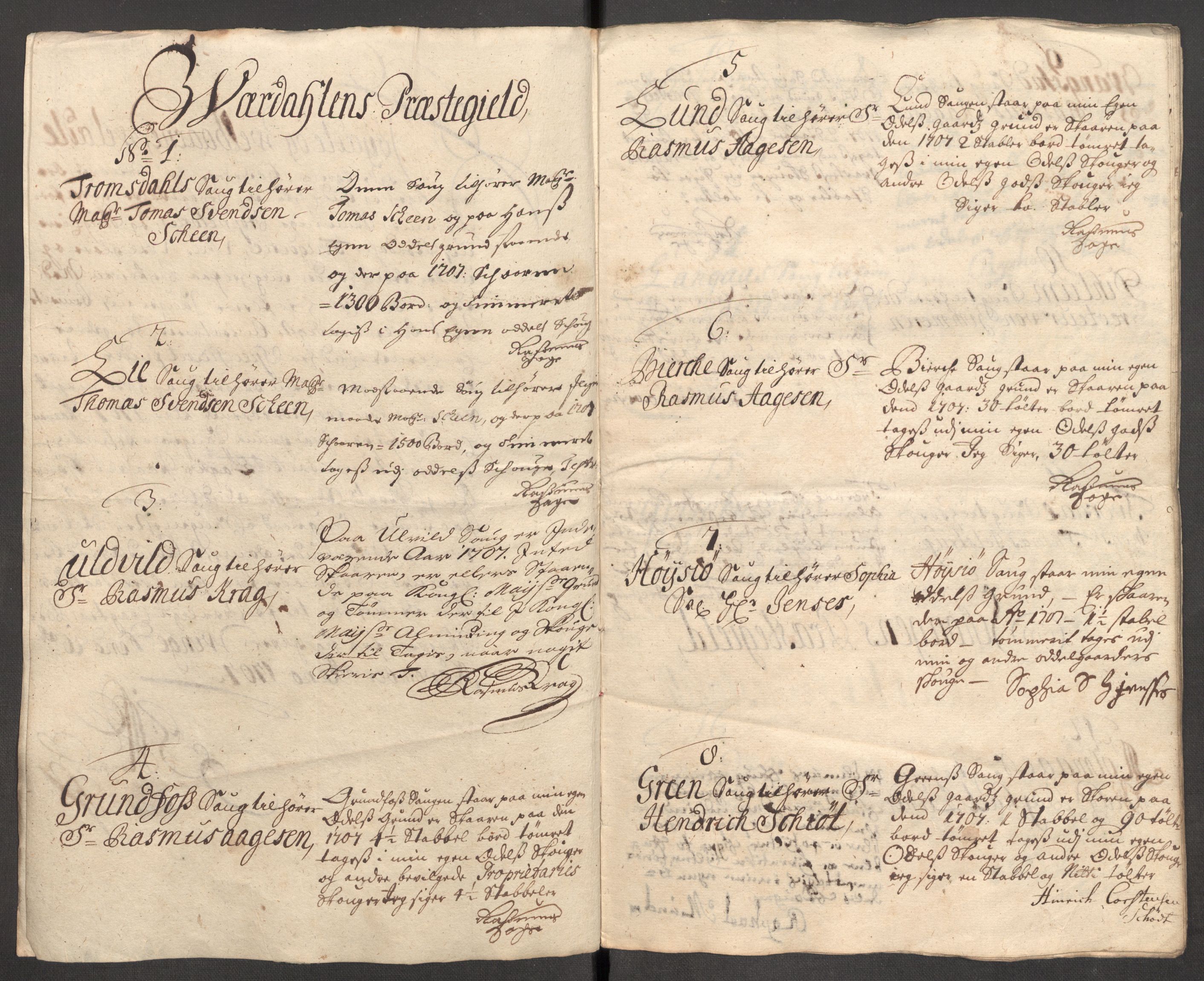 Rentekammeret inntil 1814, Reviderte regnskaper, Fogderegnskap, RA/EA-4092/R62/L4197: Fogderegnskap Stjørdal og Verdal, 1707, s. 187