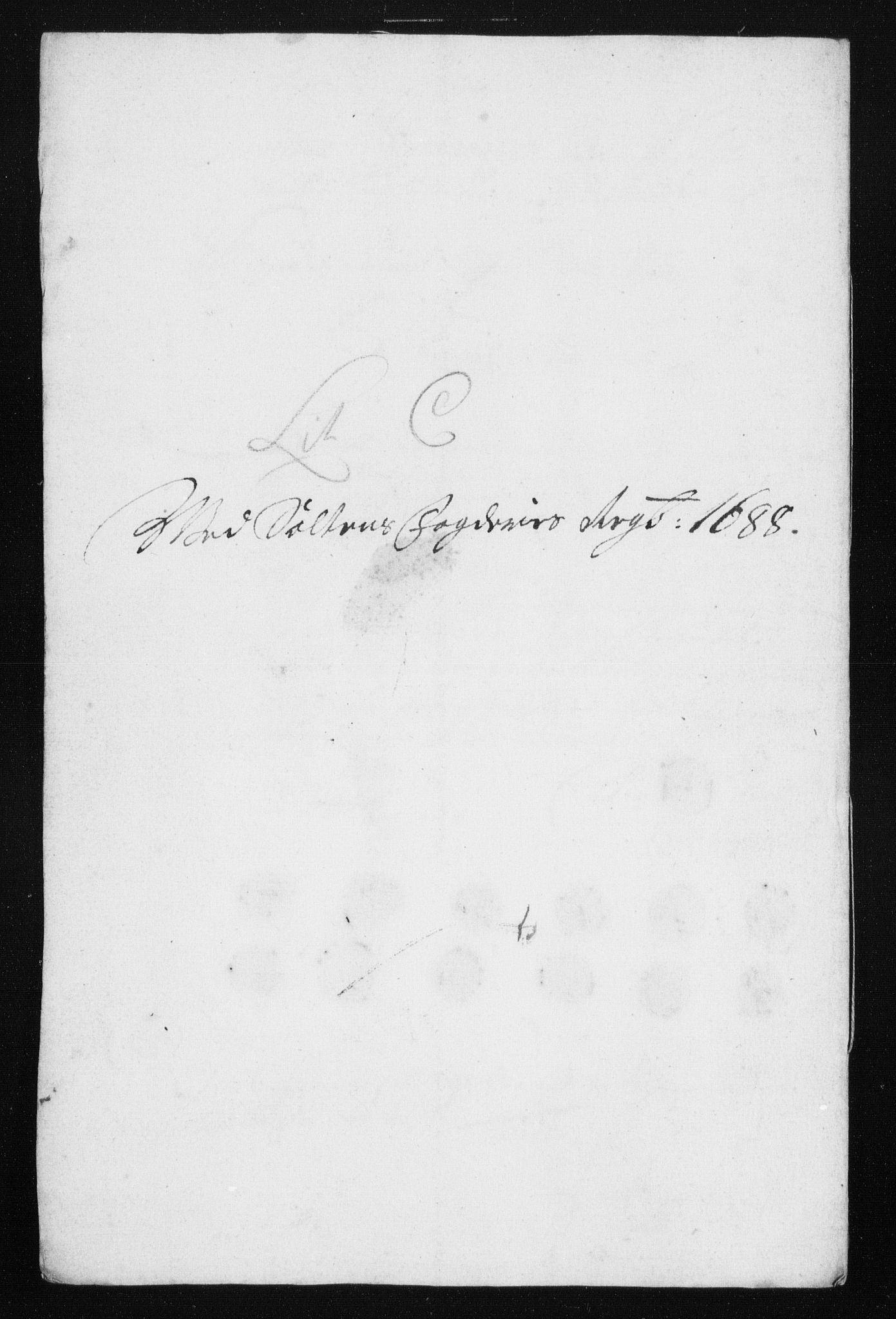 Rentekammeret inntil 1814, Reviderte regnskaper, Stiftamtstueregnskaper, Trondheim stiftamt og Nordland amt, AV/RA-EA-6044/R/Rh/L0011: Nordland amt, 1688