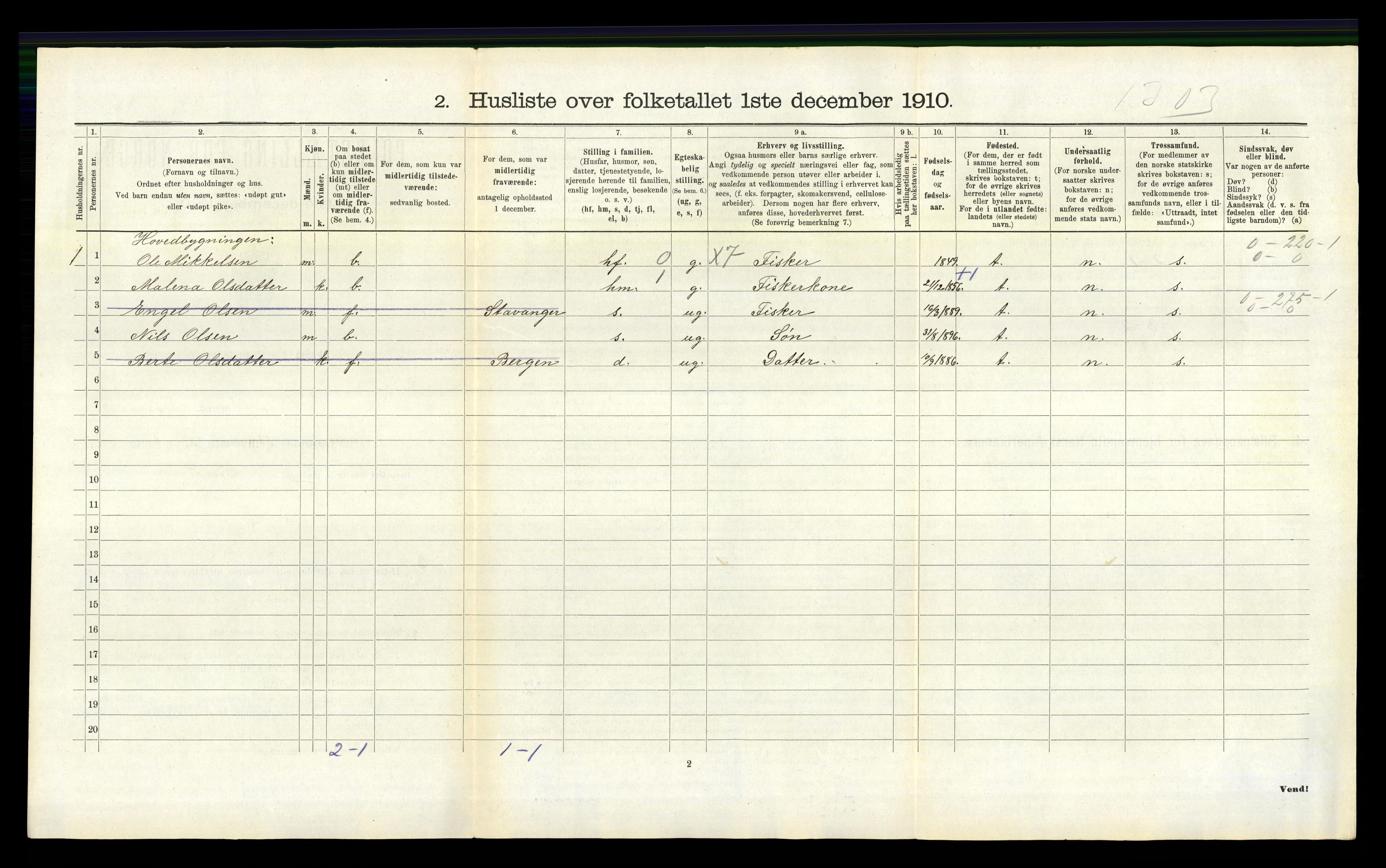 RA, Folketelling 1910 for 1258 Herdla herred, 1910, s. 663