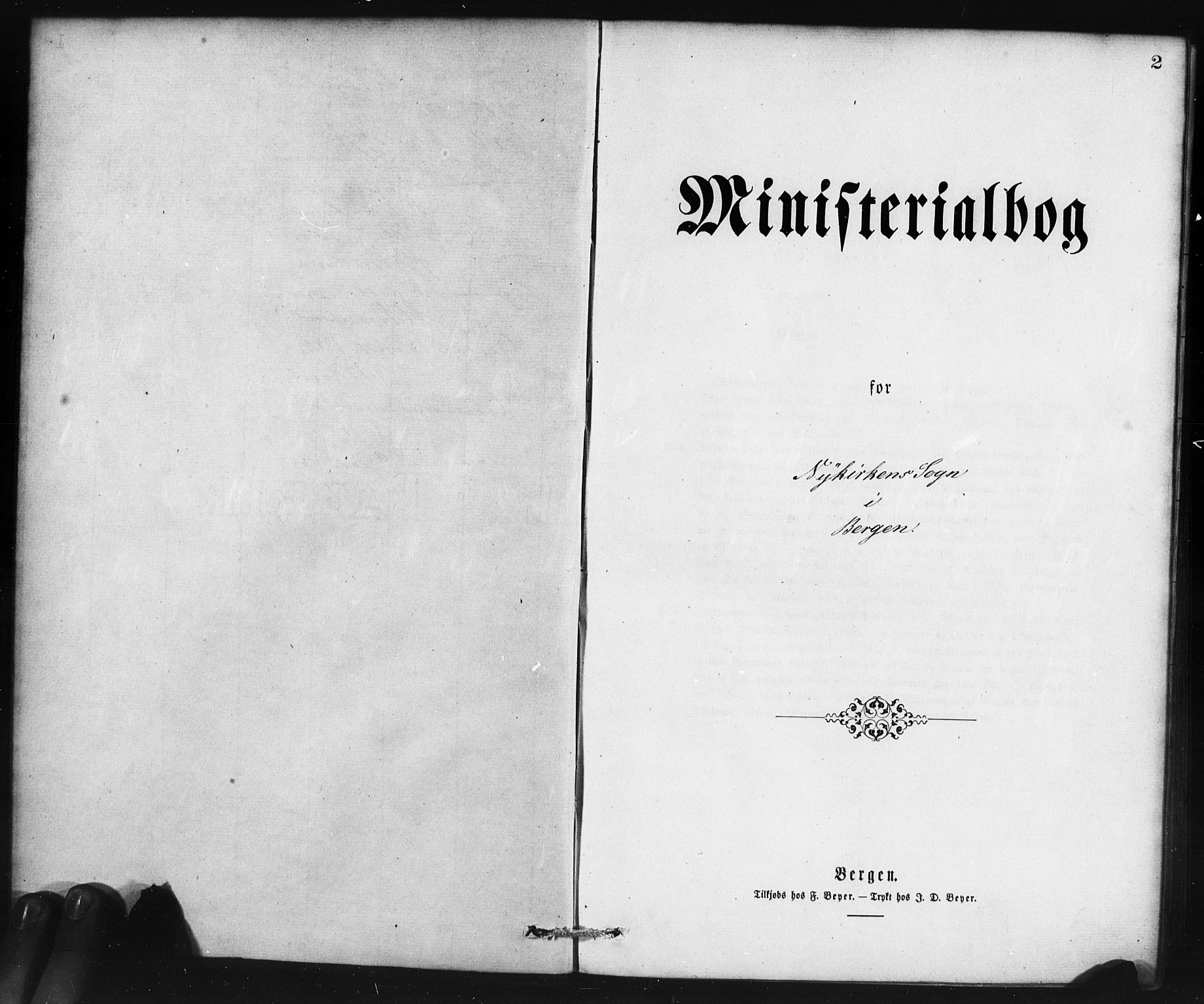 Nykirken Sokneprestembete, SAB/A-77101/H/Haa/L0025: Ministerialbok nr. C 4, 1870-1886, s. 2