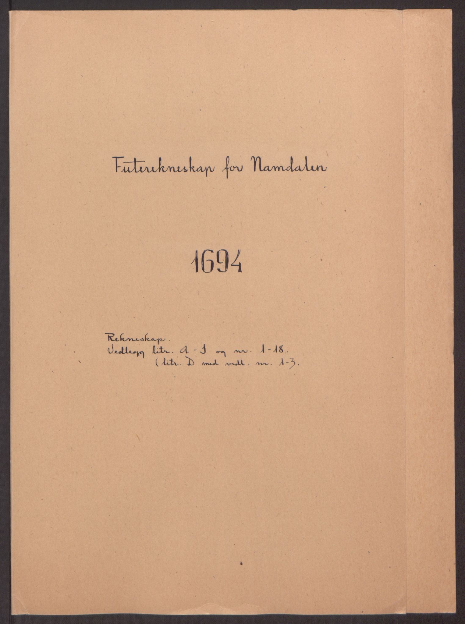 Rentekammeret inntil 1814, Reviderte regnskaper, Fogderegnskap, AV/RA-EA-4092/R64/L4424: Fogderegnskap Namdal, 1692-1695, s. 331