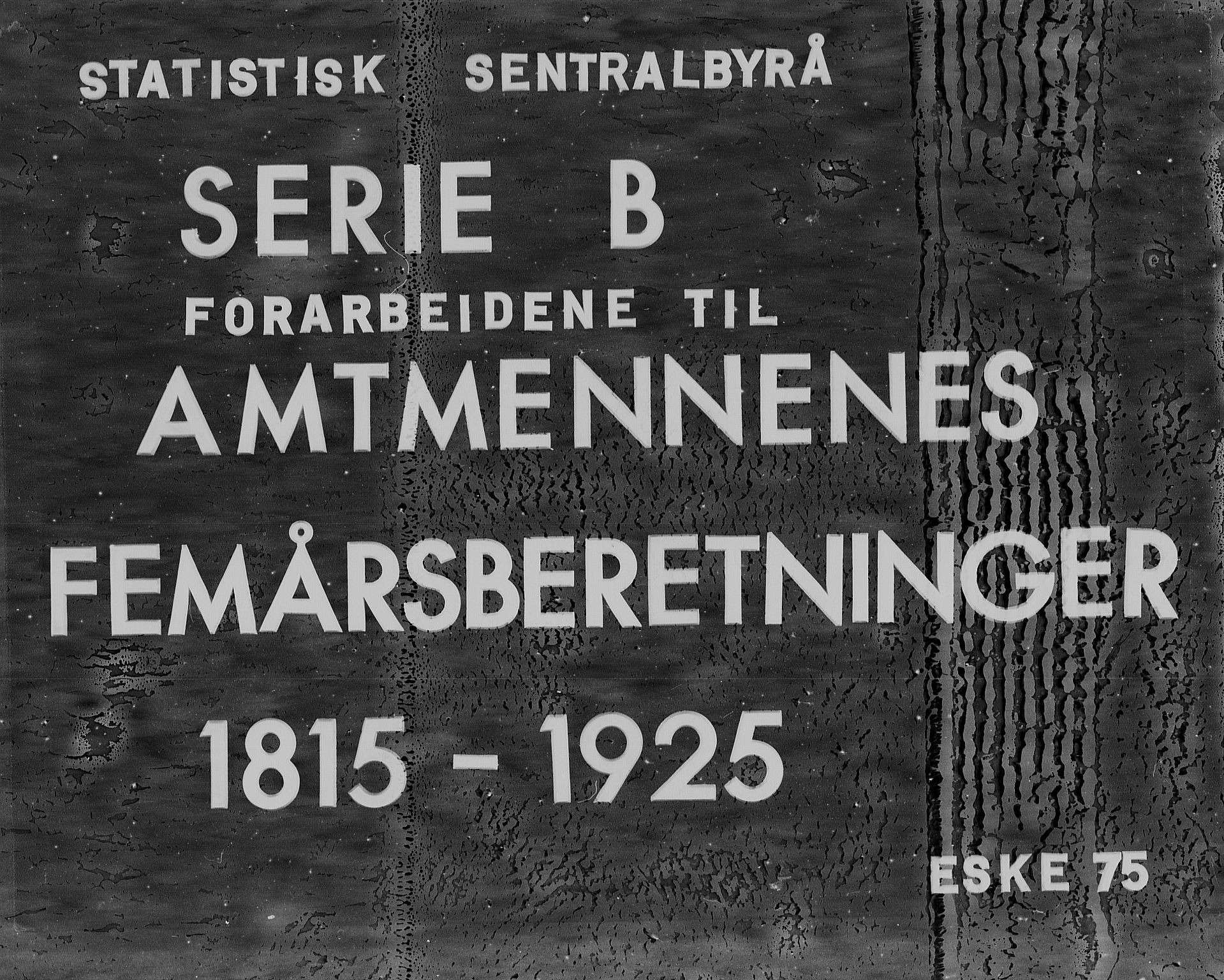 Statistisk sentralbyrå, Næringsøkonomiske emner, Generelt - Amtmennenes femårsberetninger, RA/S-2233/F/Fa/L0075: --, 1890, s. 1