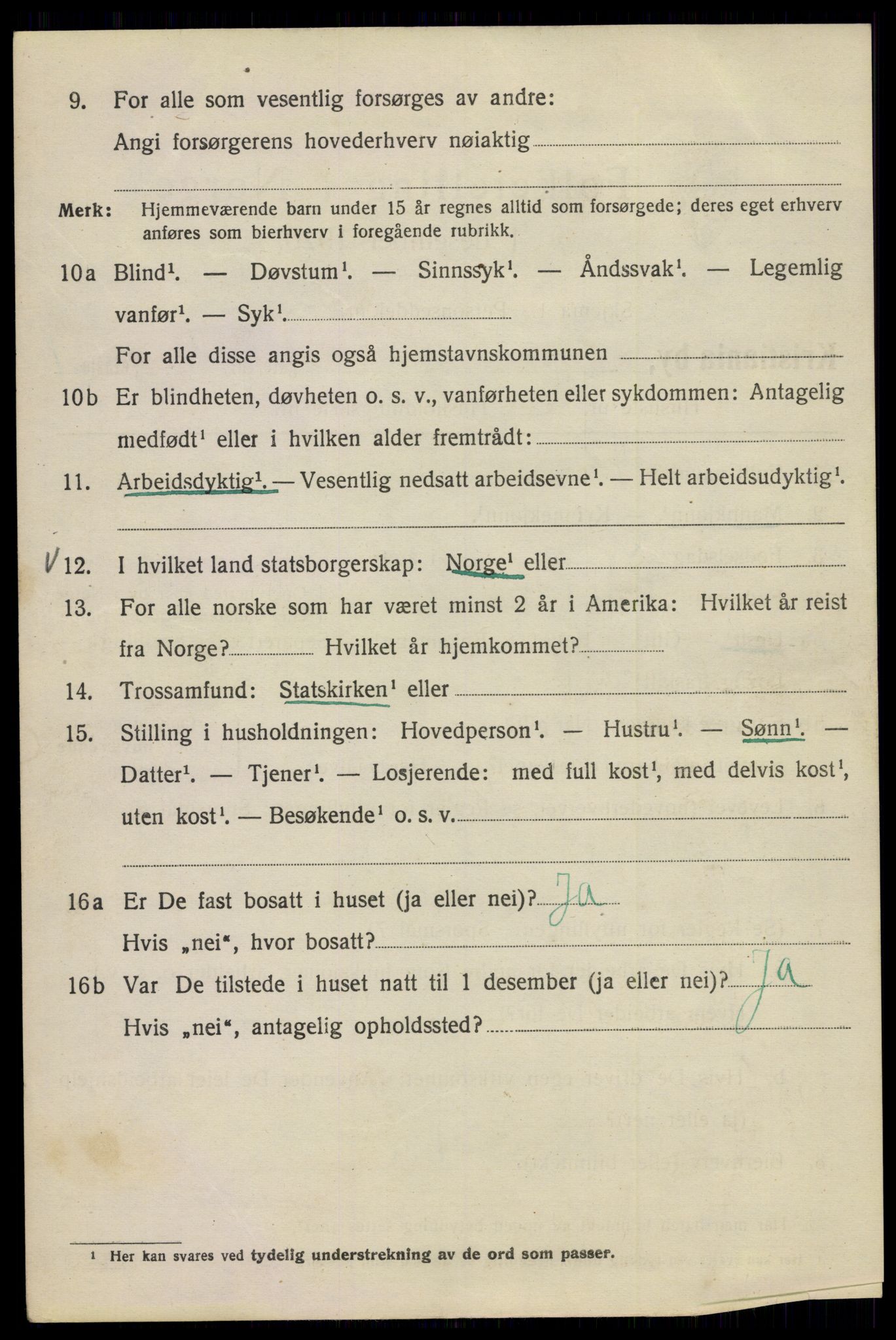 SAO, Folketelling 1920 for 0301 Kristiania kjøpstad, 1920, s. 266918