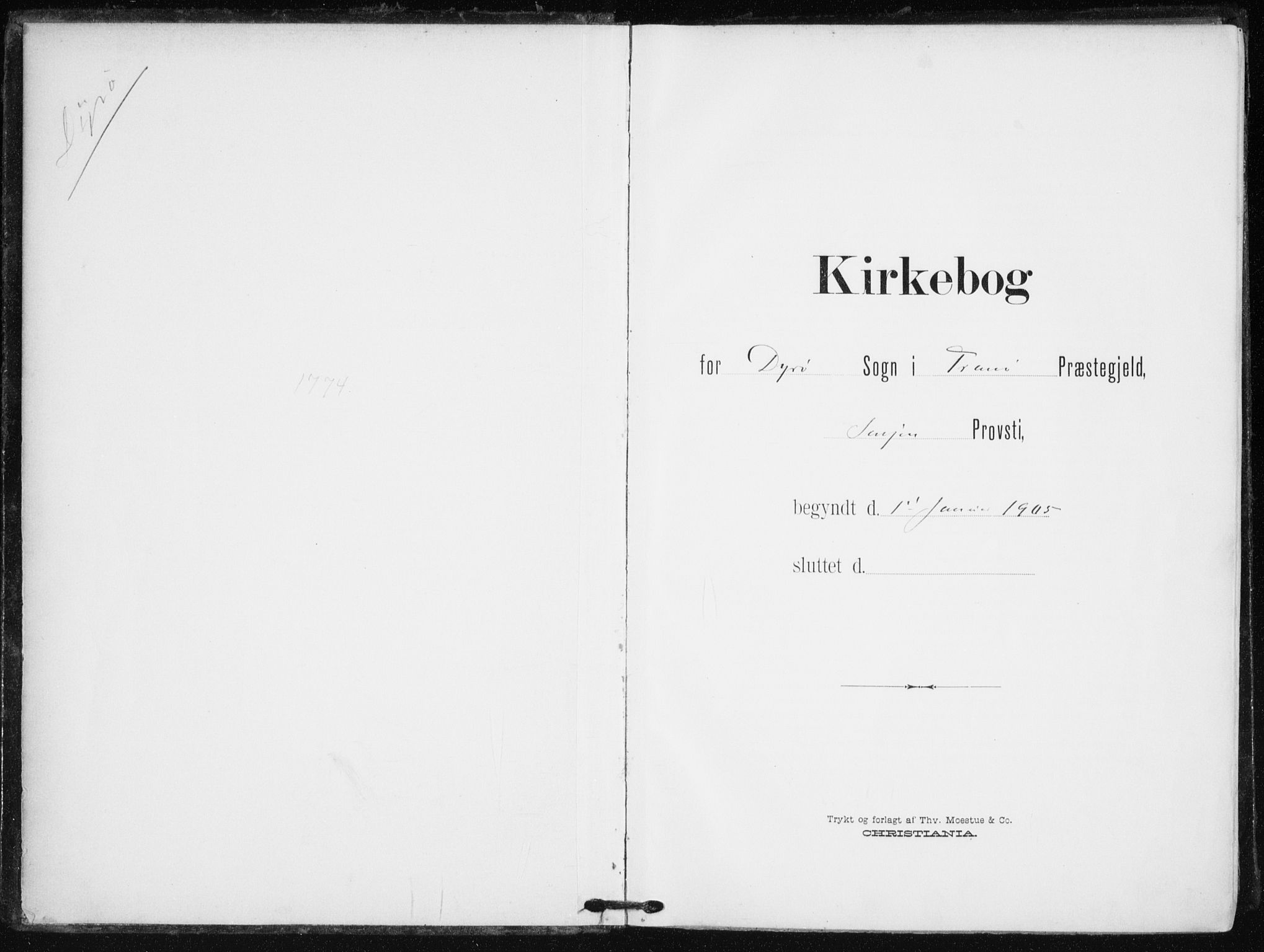 Tranøy sokneprestkontor, SATØ/S-1313/I/Ia/Iaa/L0013kirke: Ministerialbok nr. 13, 1905-1922